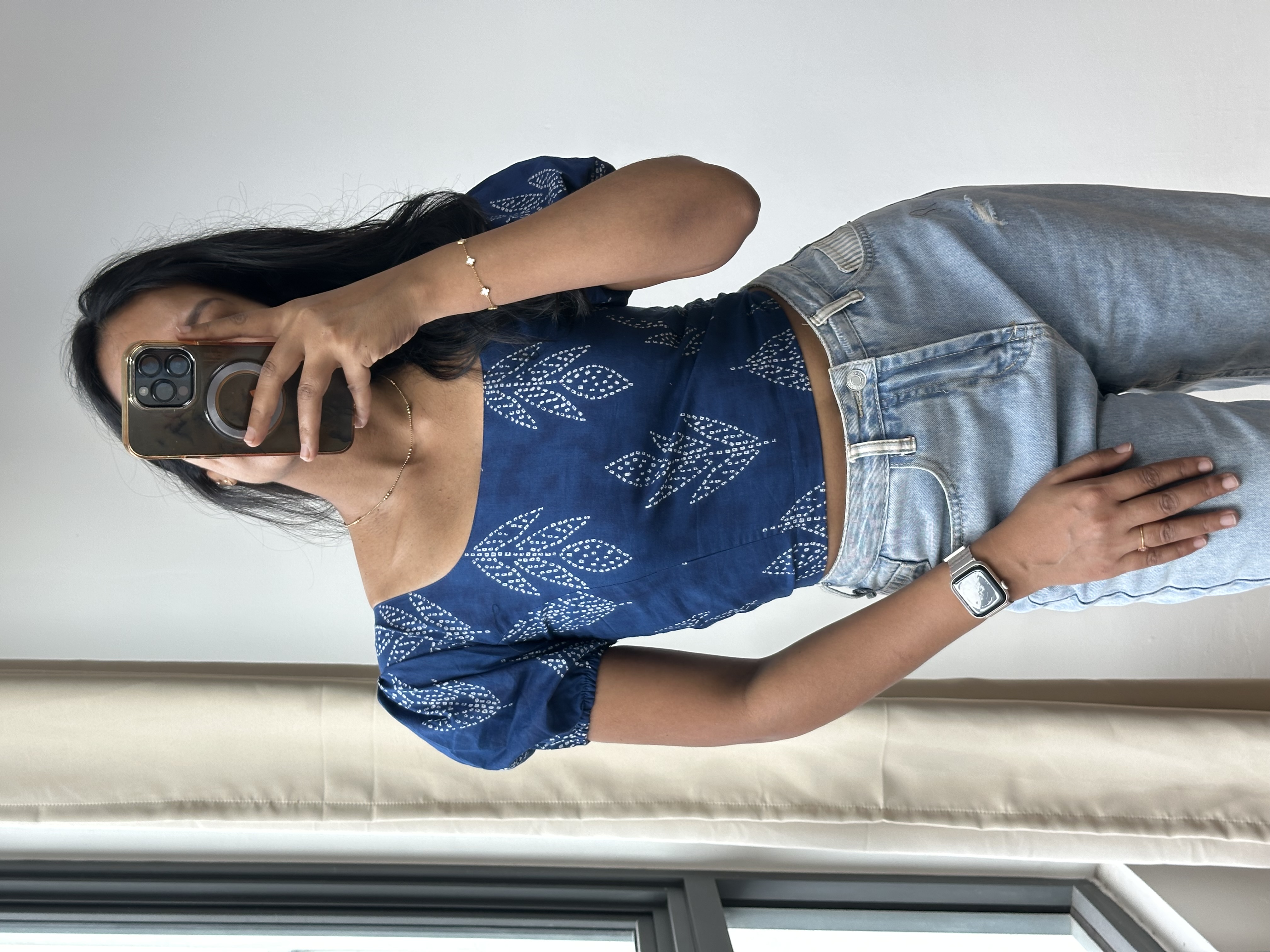 Puff Sleeve Crop Top