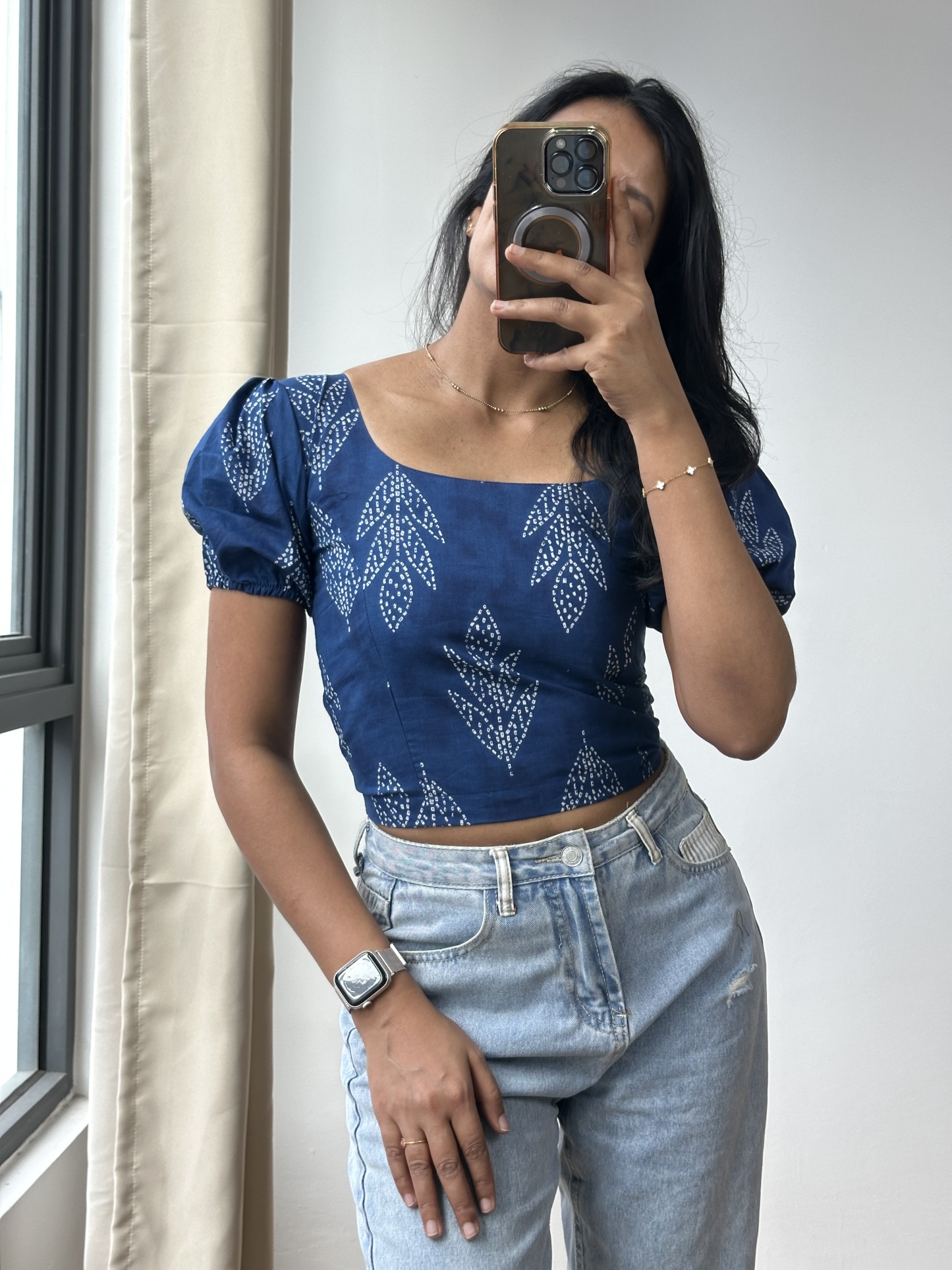 Puff Sleeve Crop Top