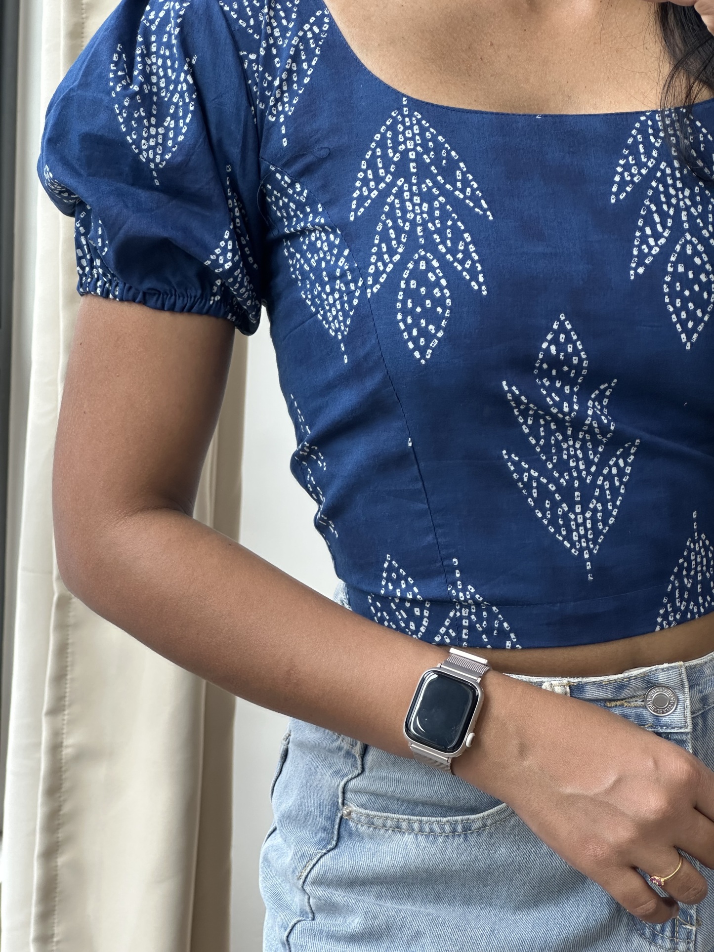 Puff Sleeve Crop Top