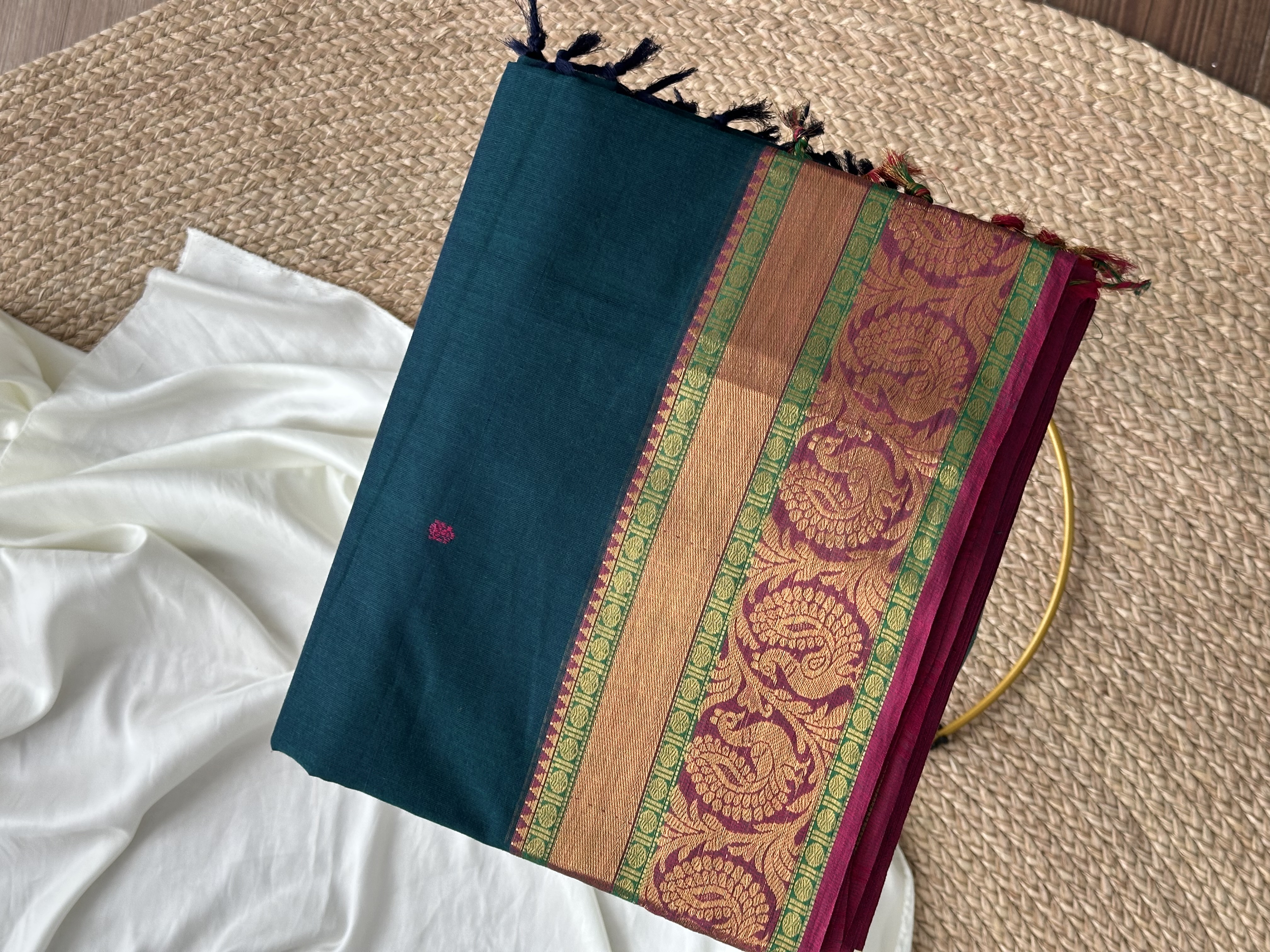 Handloom Chettinad Cotton Saree