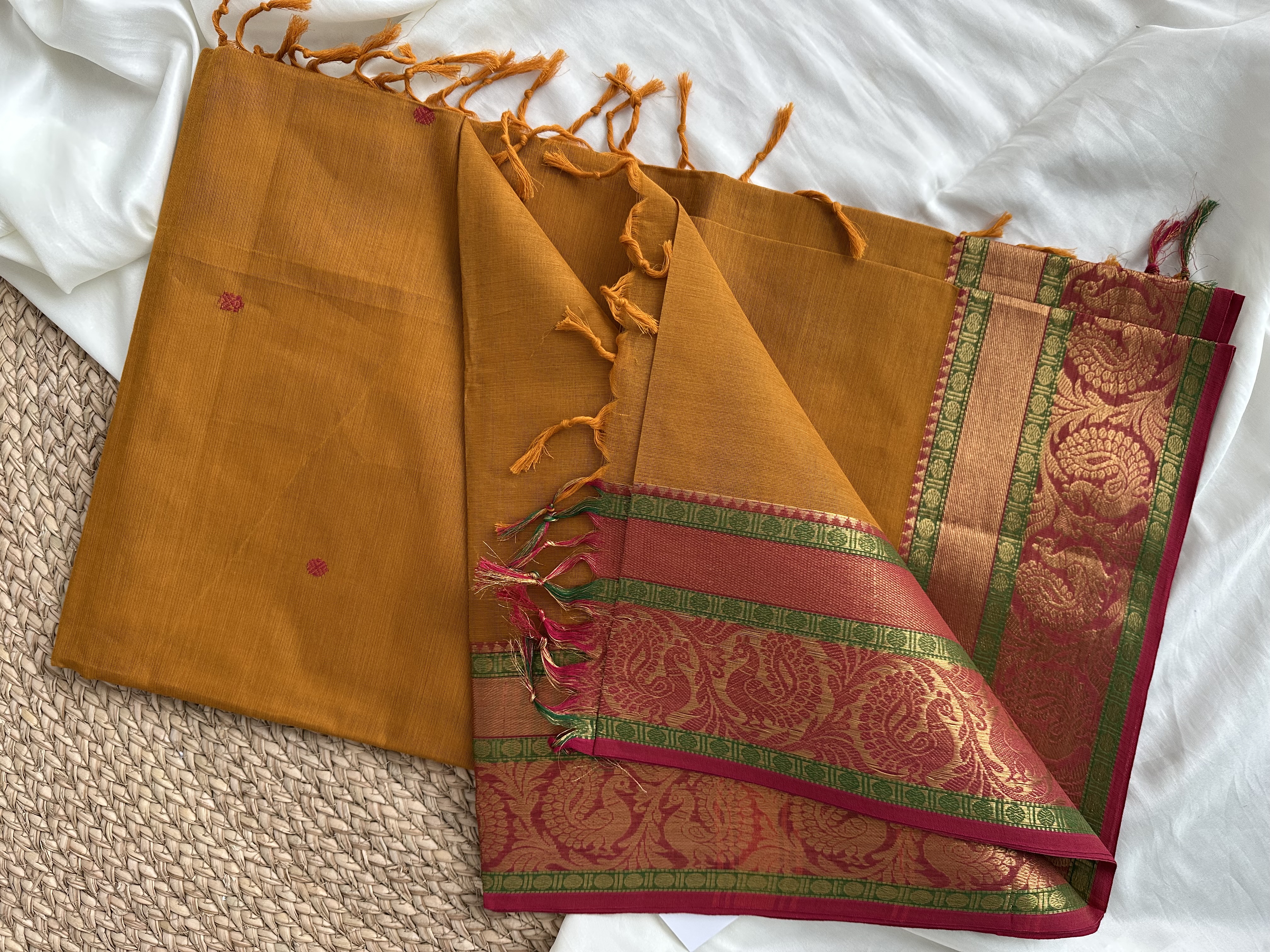 Handloom Chettinad Cotton Saree