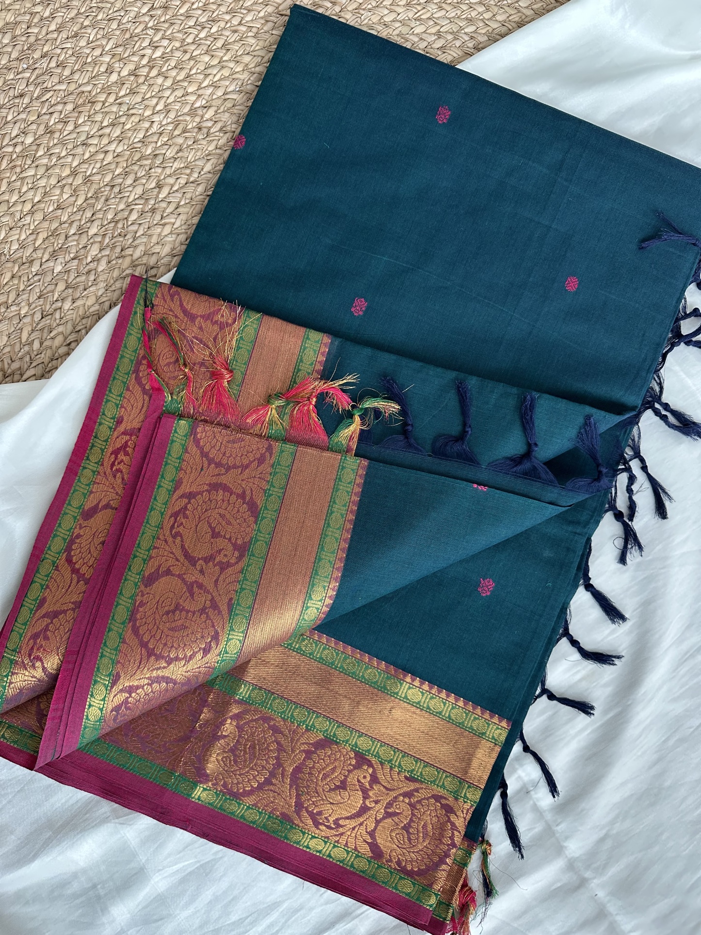 Handloom Chettinad Cotton Saree