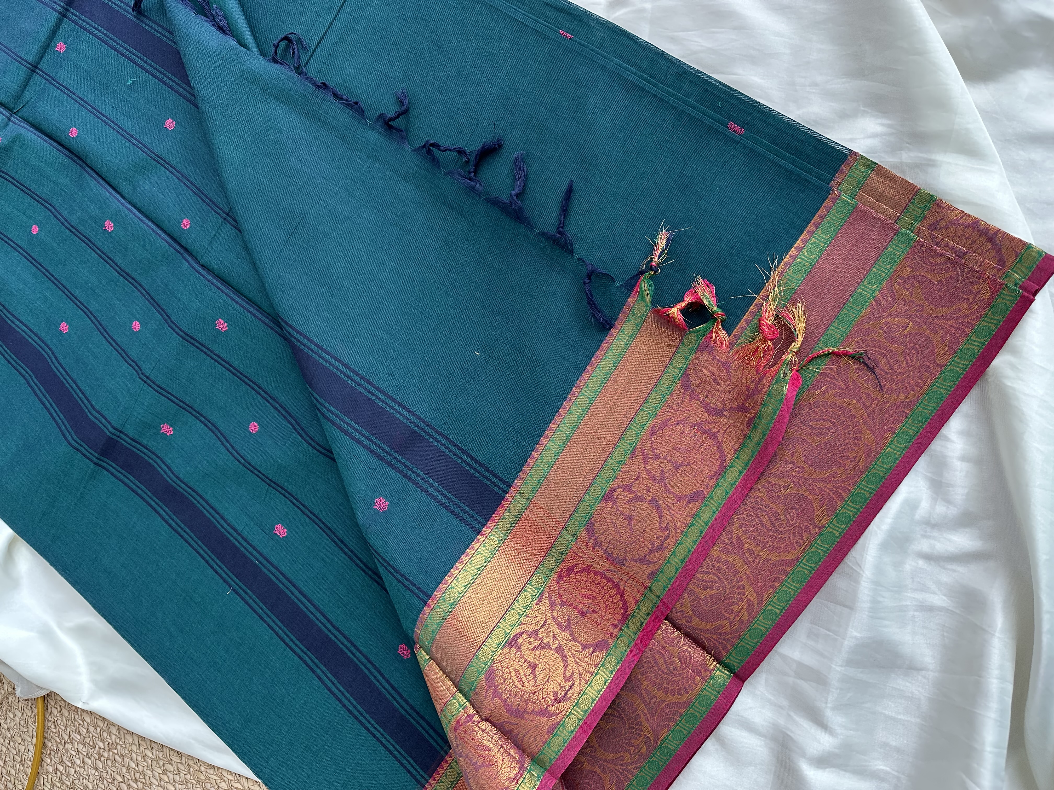 Handloom Chettinad Cotton Saree