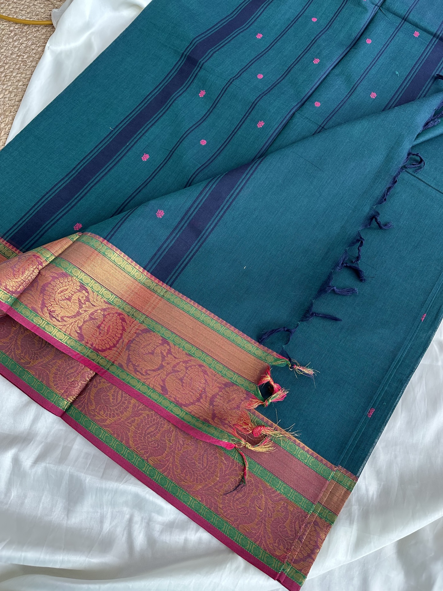 Handloom Chettinad Cotton Saree