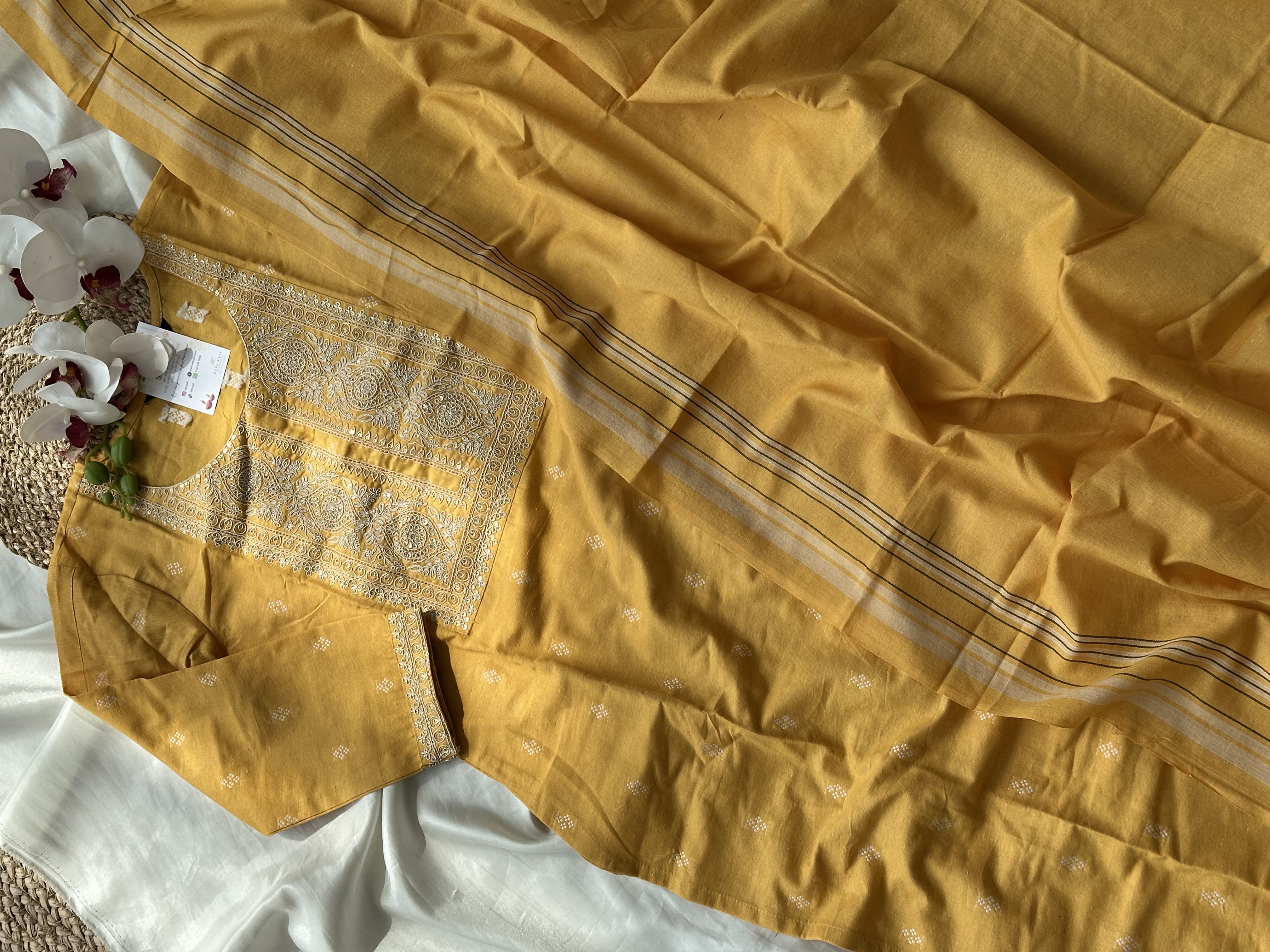 Cotton Blend Kurta Set