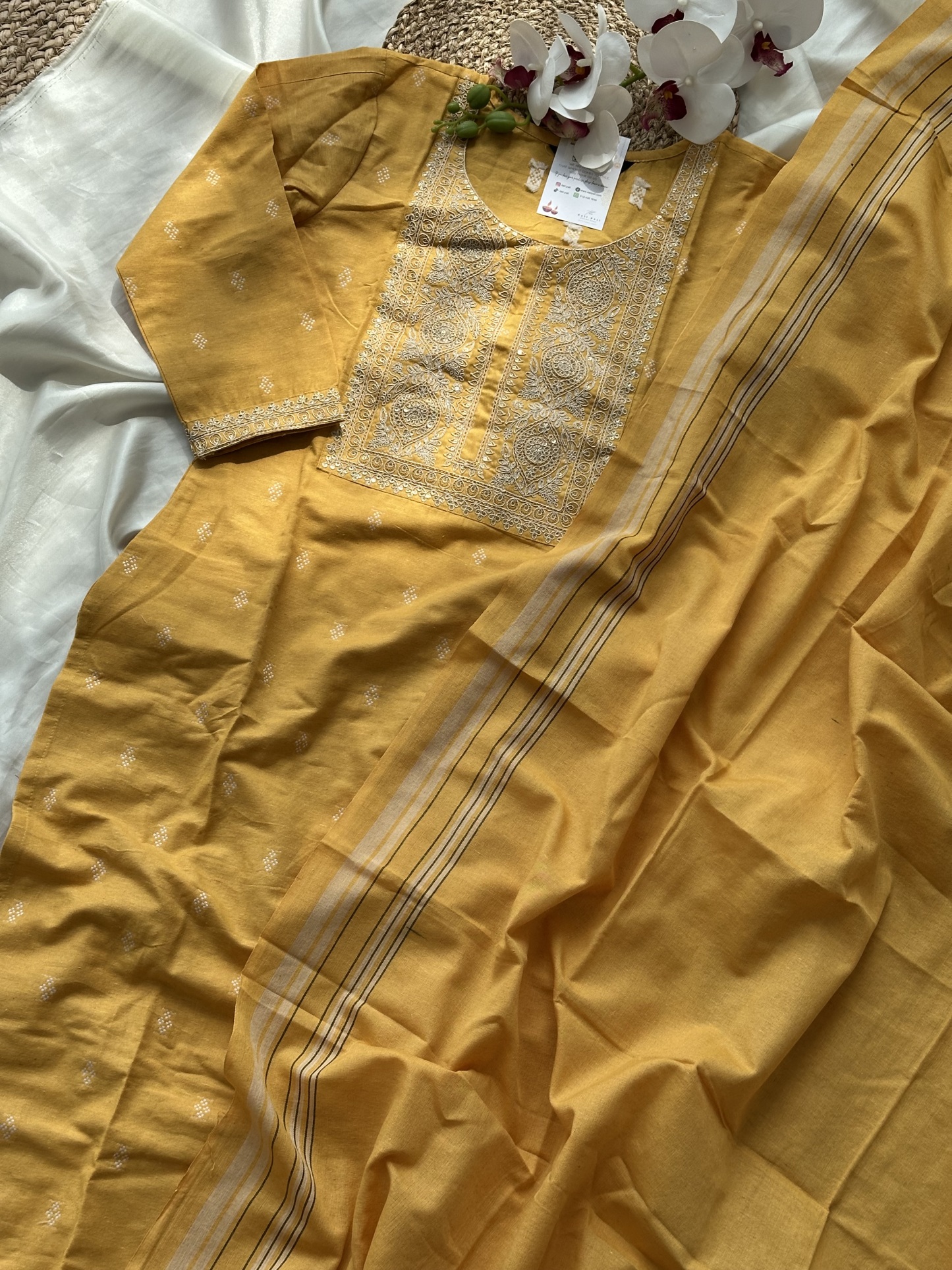 Cotton Blend Kurta Set