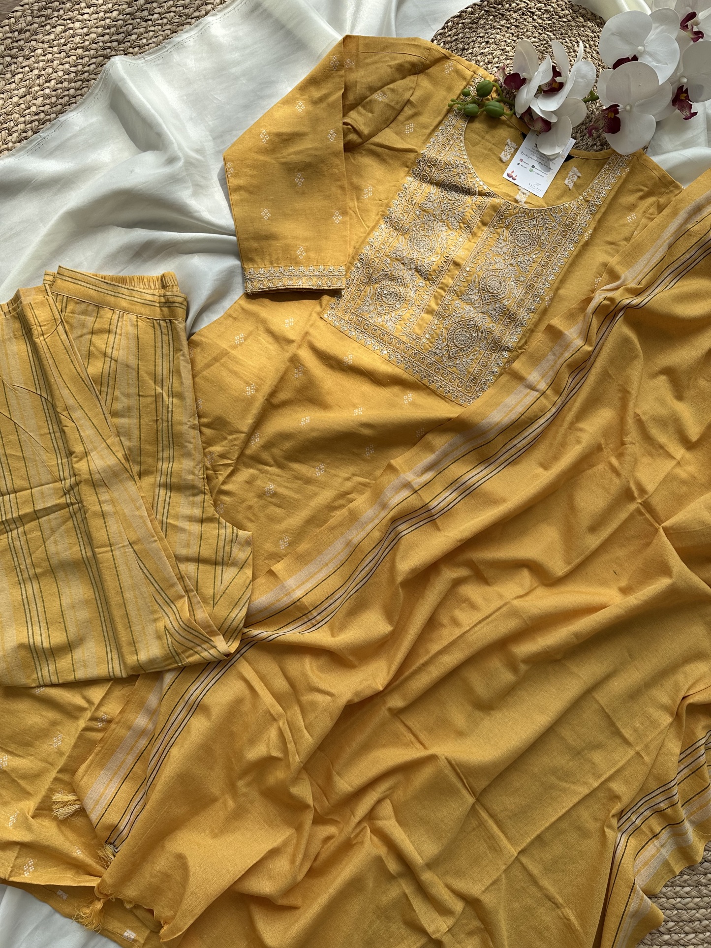 Cotton Blend Kurta Set