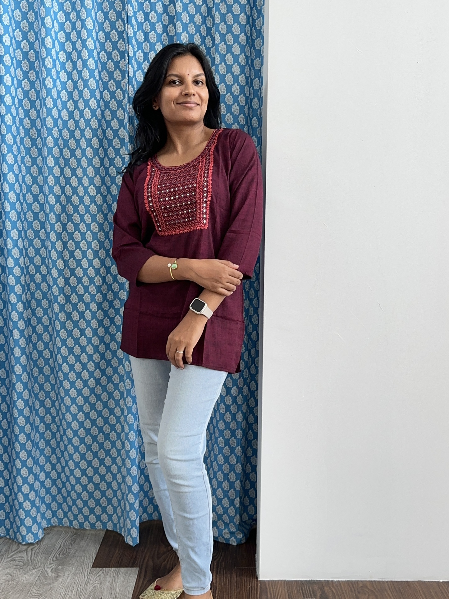 Cotton Blend Short Tunic