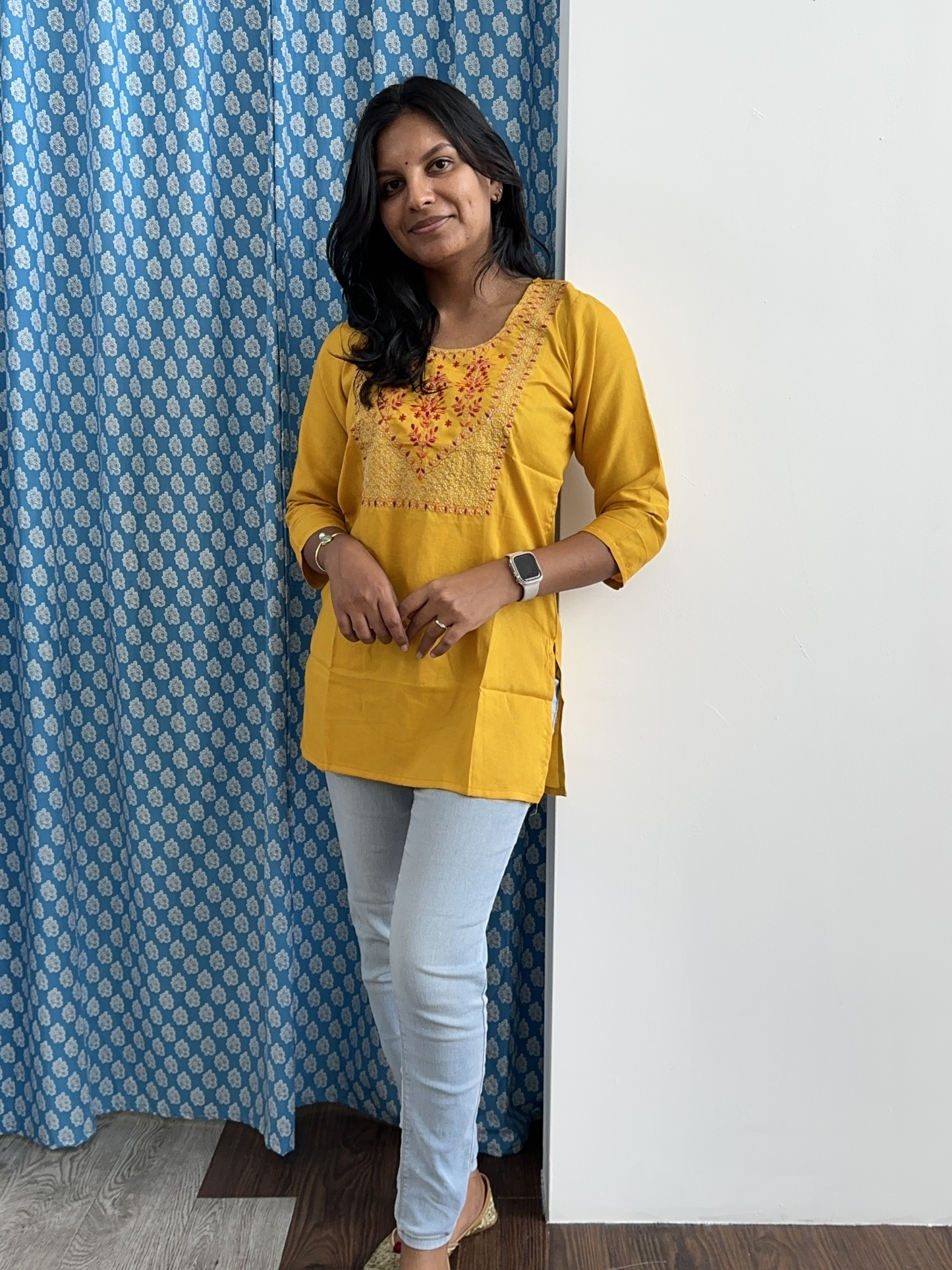 Cotton Blend Short Tunic
