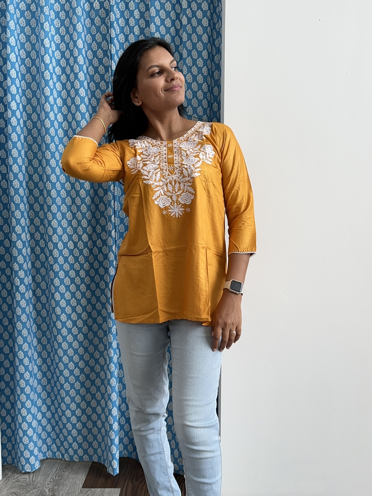 Cotton Blend Short Tunic