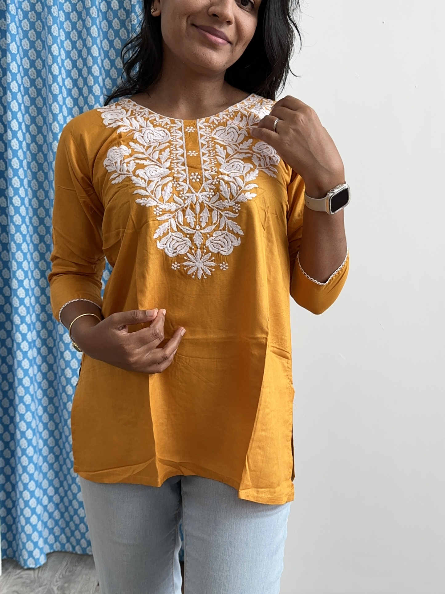 Cotton Blend Short Tunic