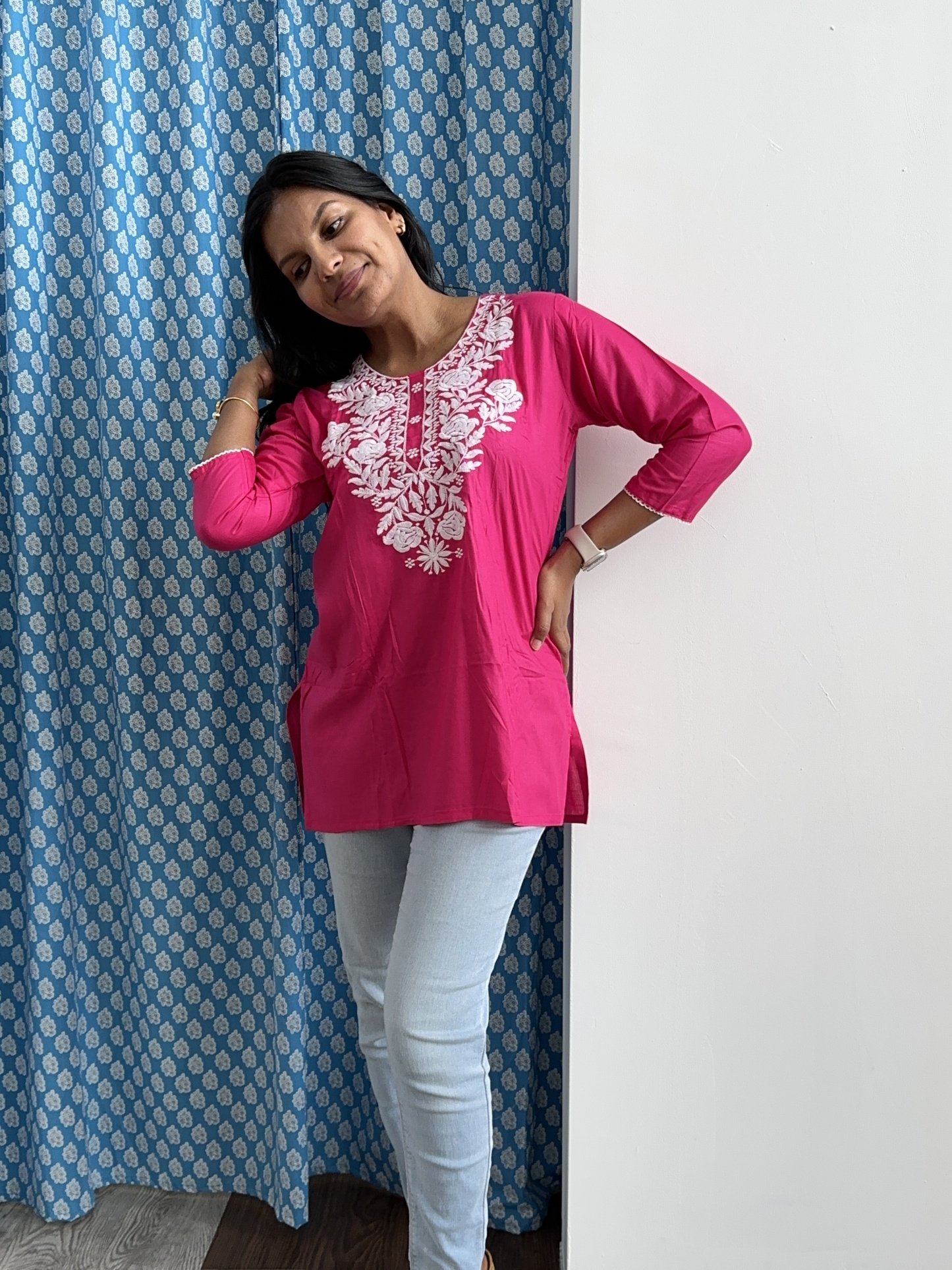 Cotton Blend Short Tunic