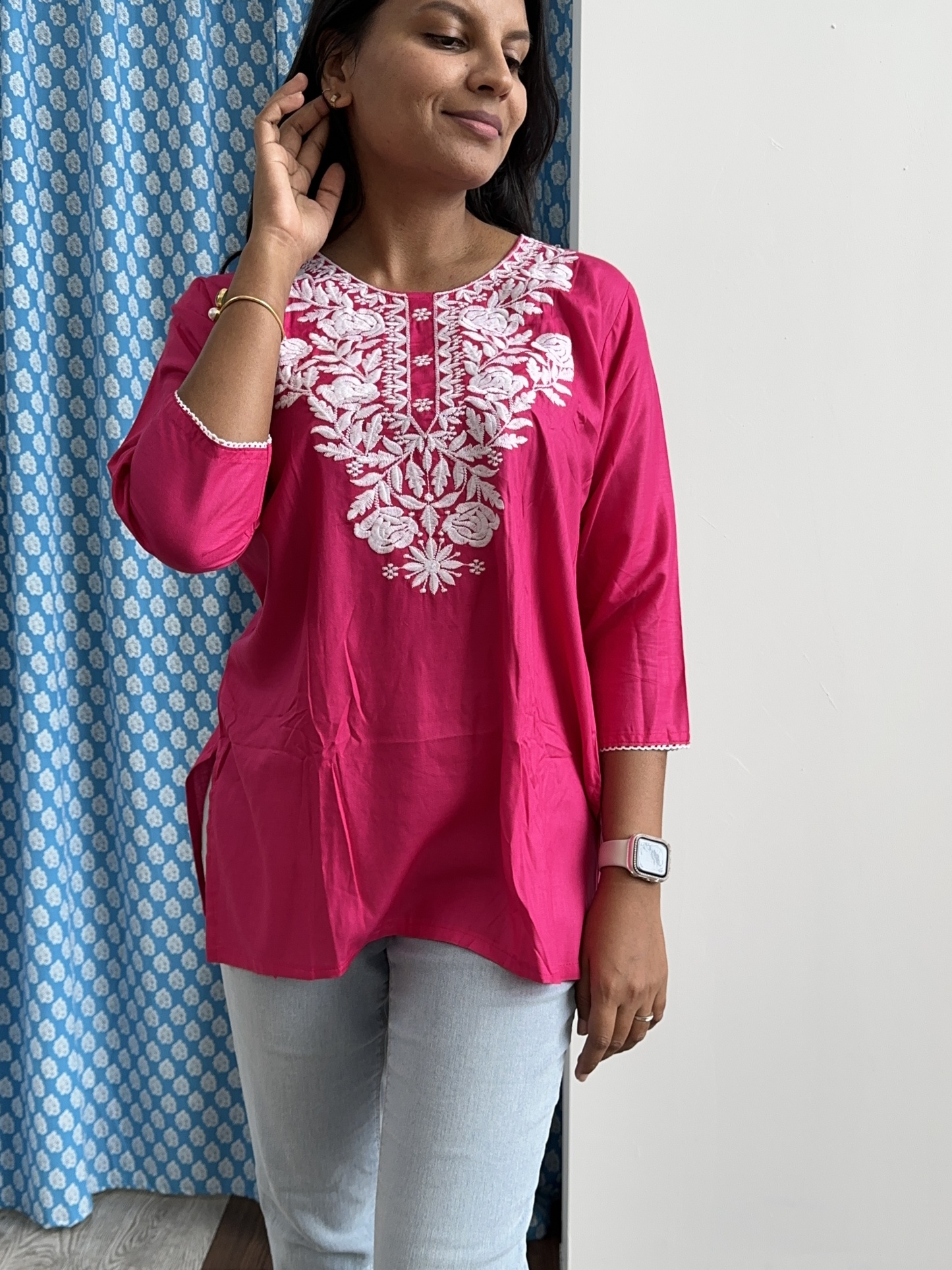 Cotton Blend Short Tunic