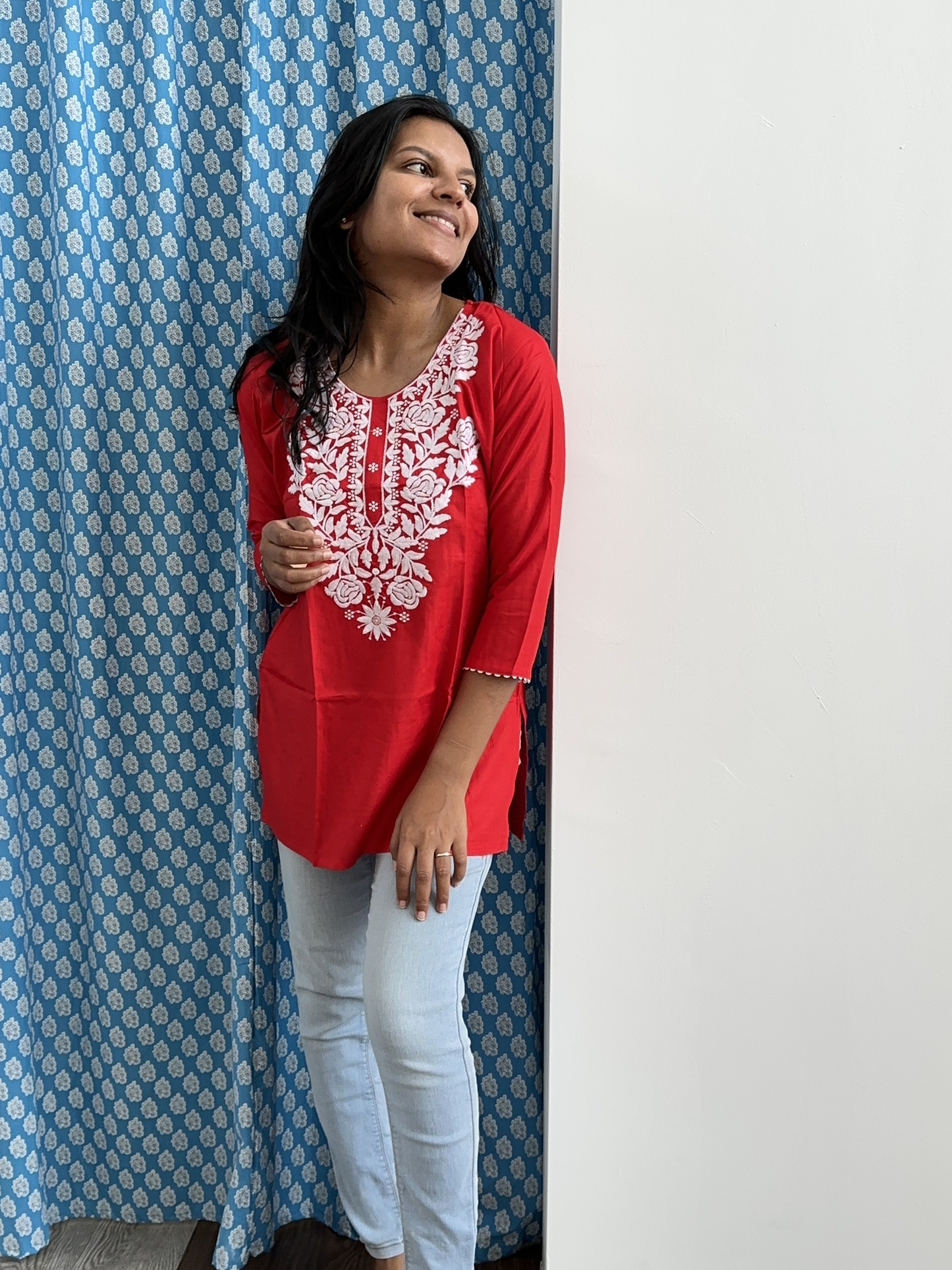 Cotton Blend Short Tunic
