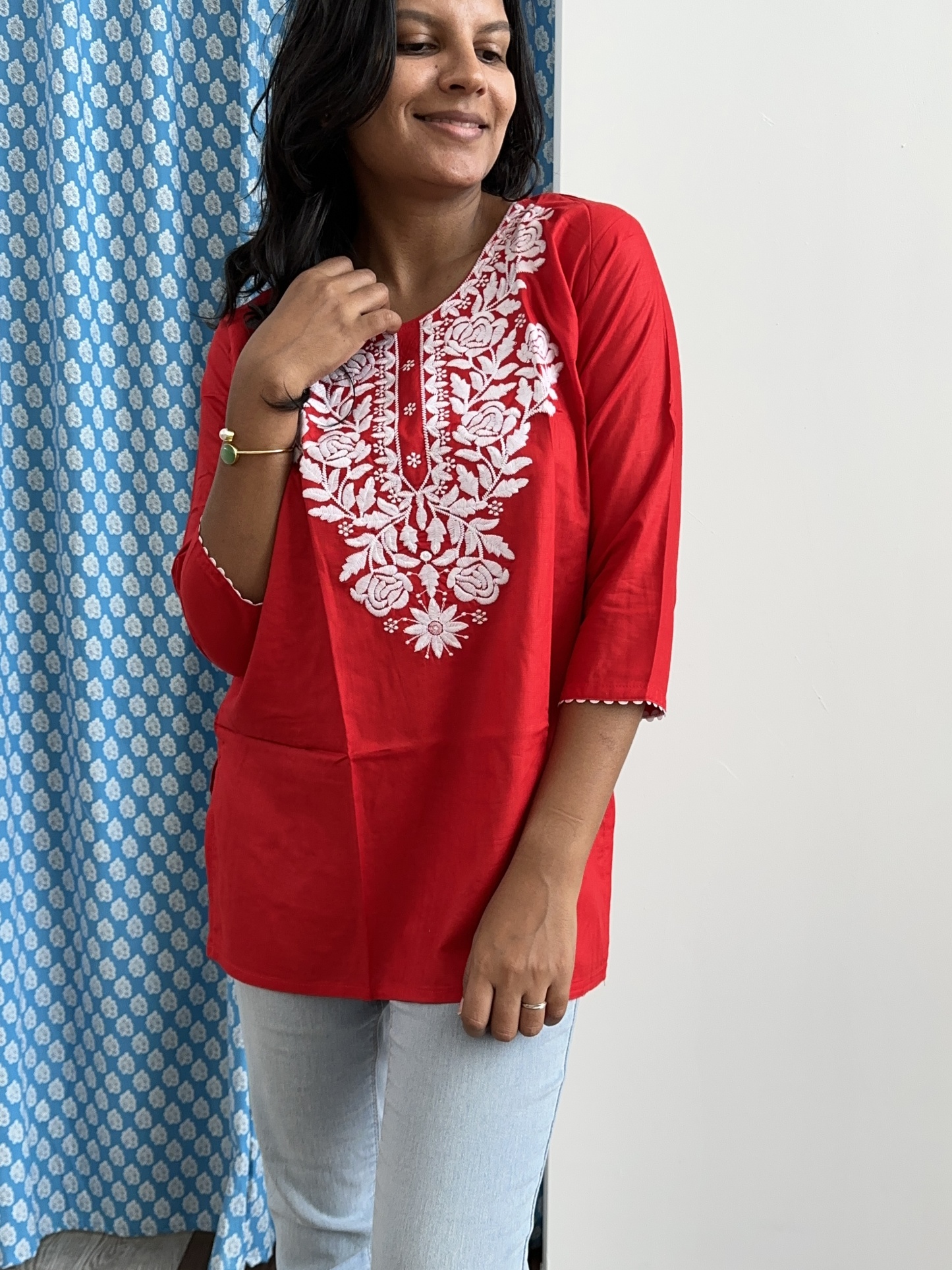 Cotton Blend Short Tunic