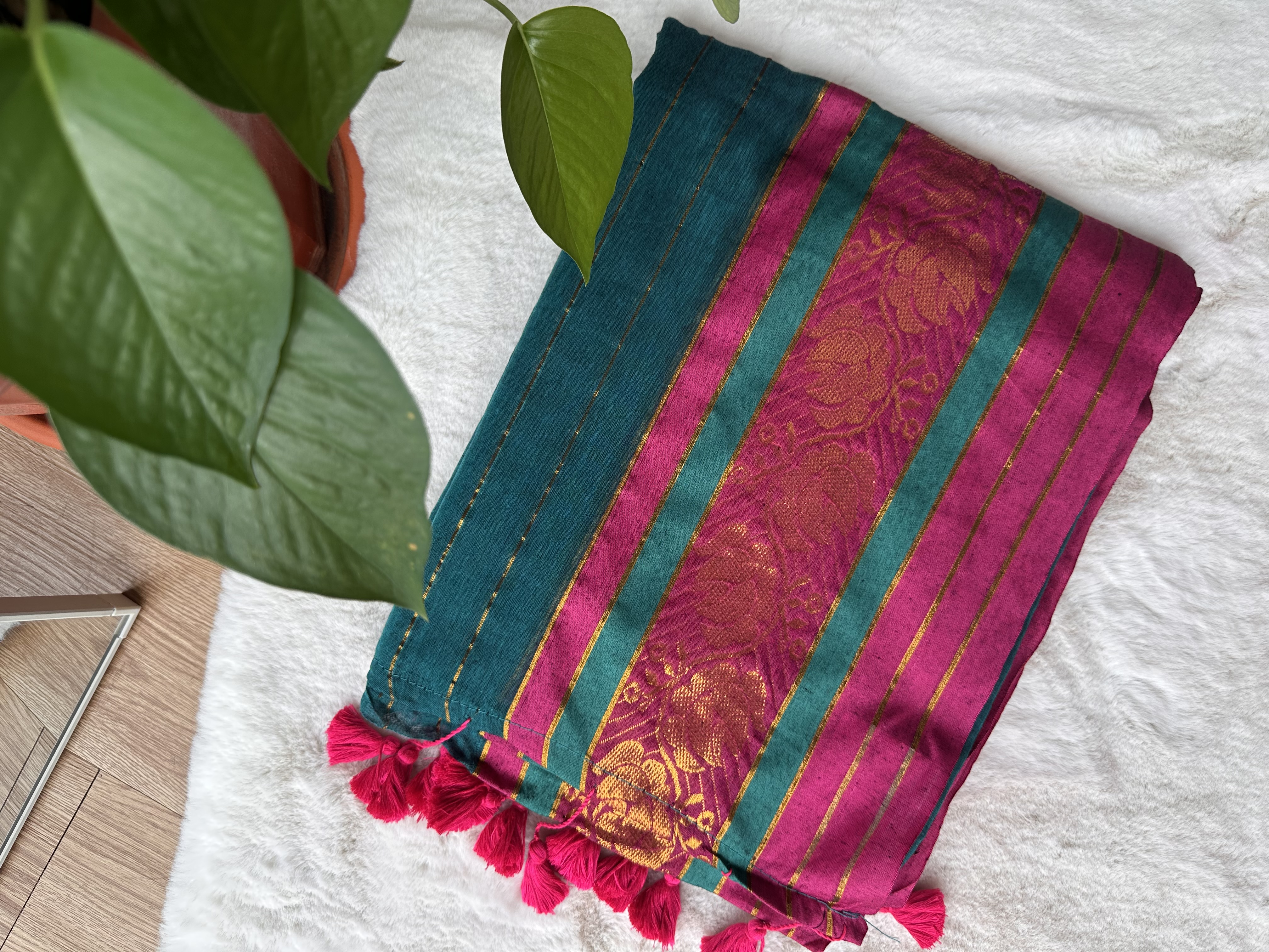 Mul Cotton Contrast Border