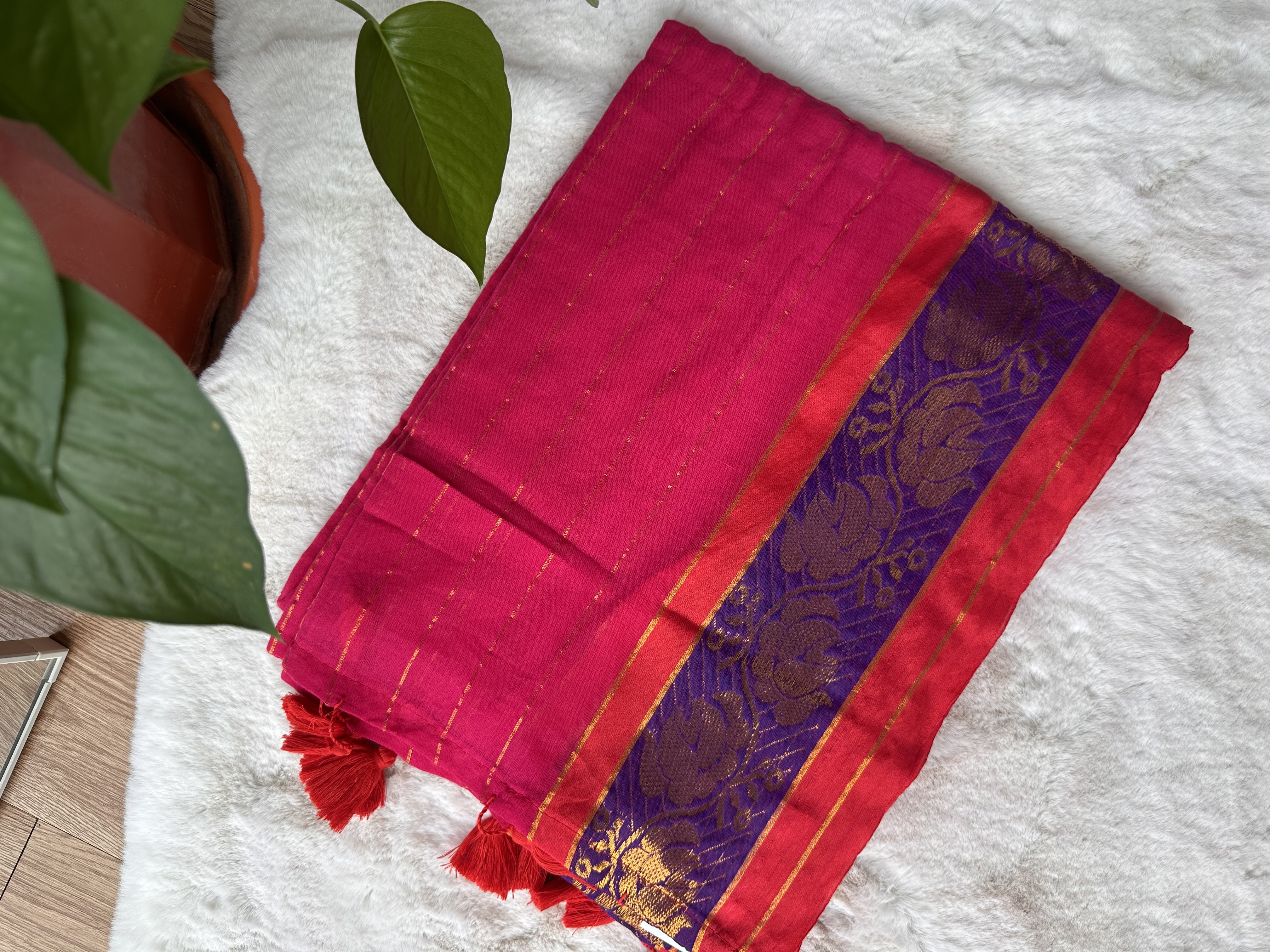 Mul Cotton Contrast Border