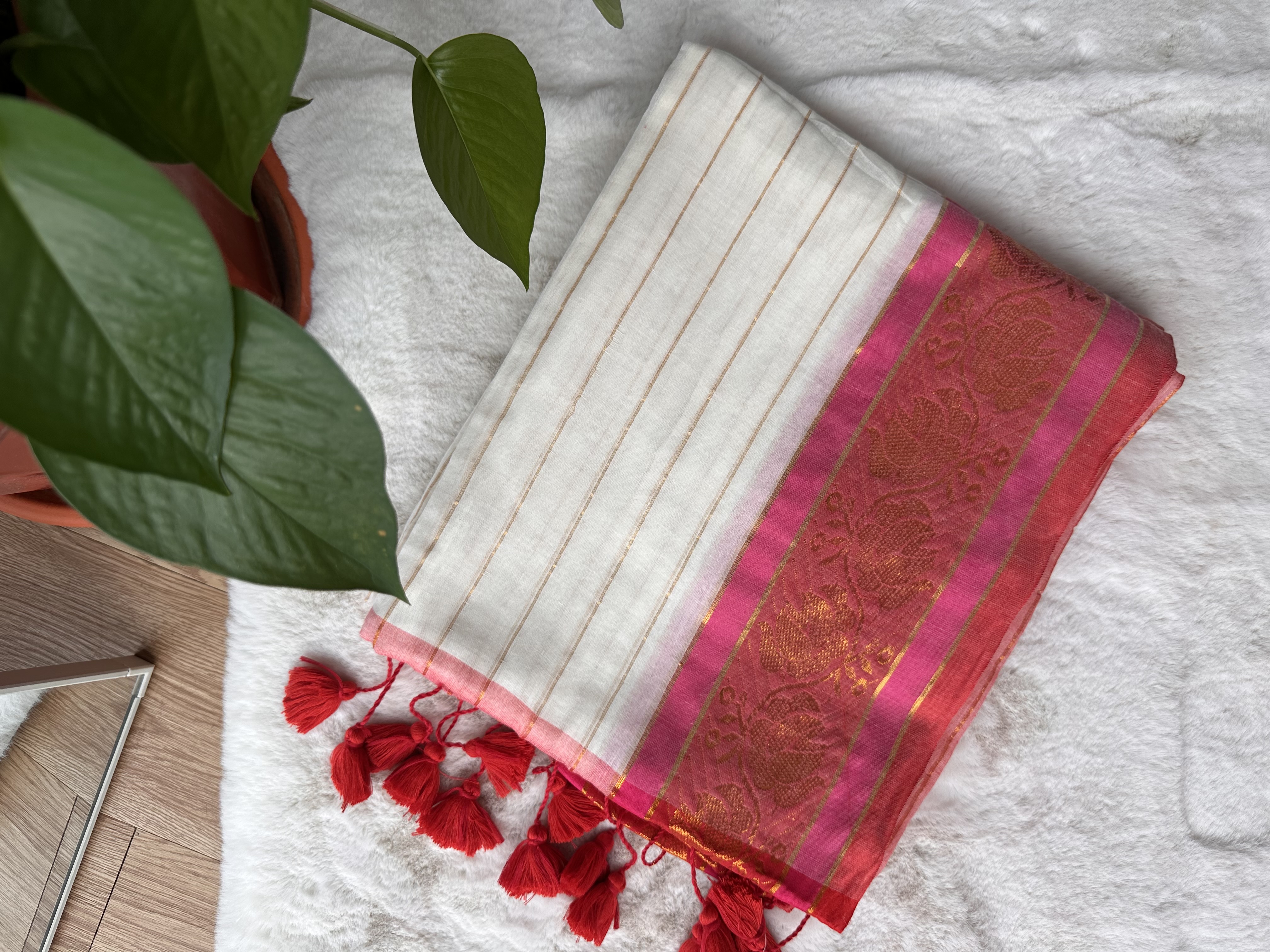 Mul Cotton Contrast Border