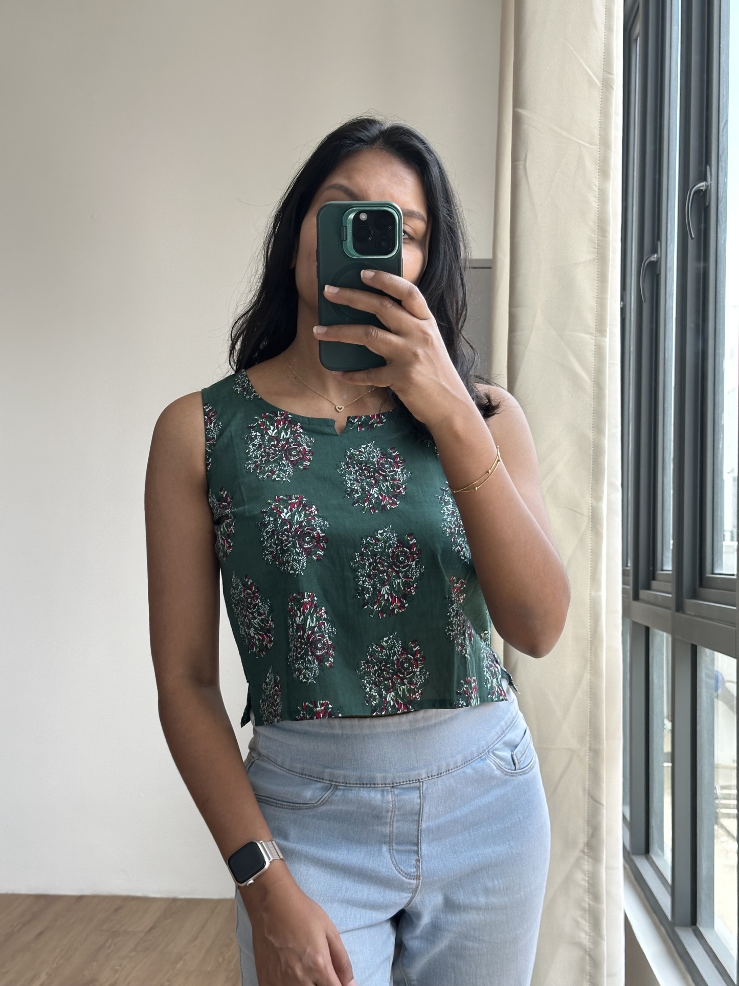 Cotton Crop Top (Light Green)