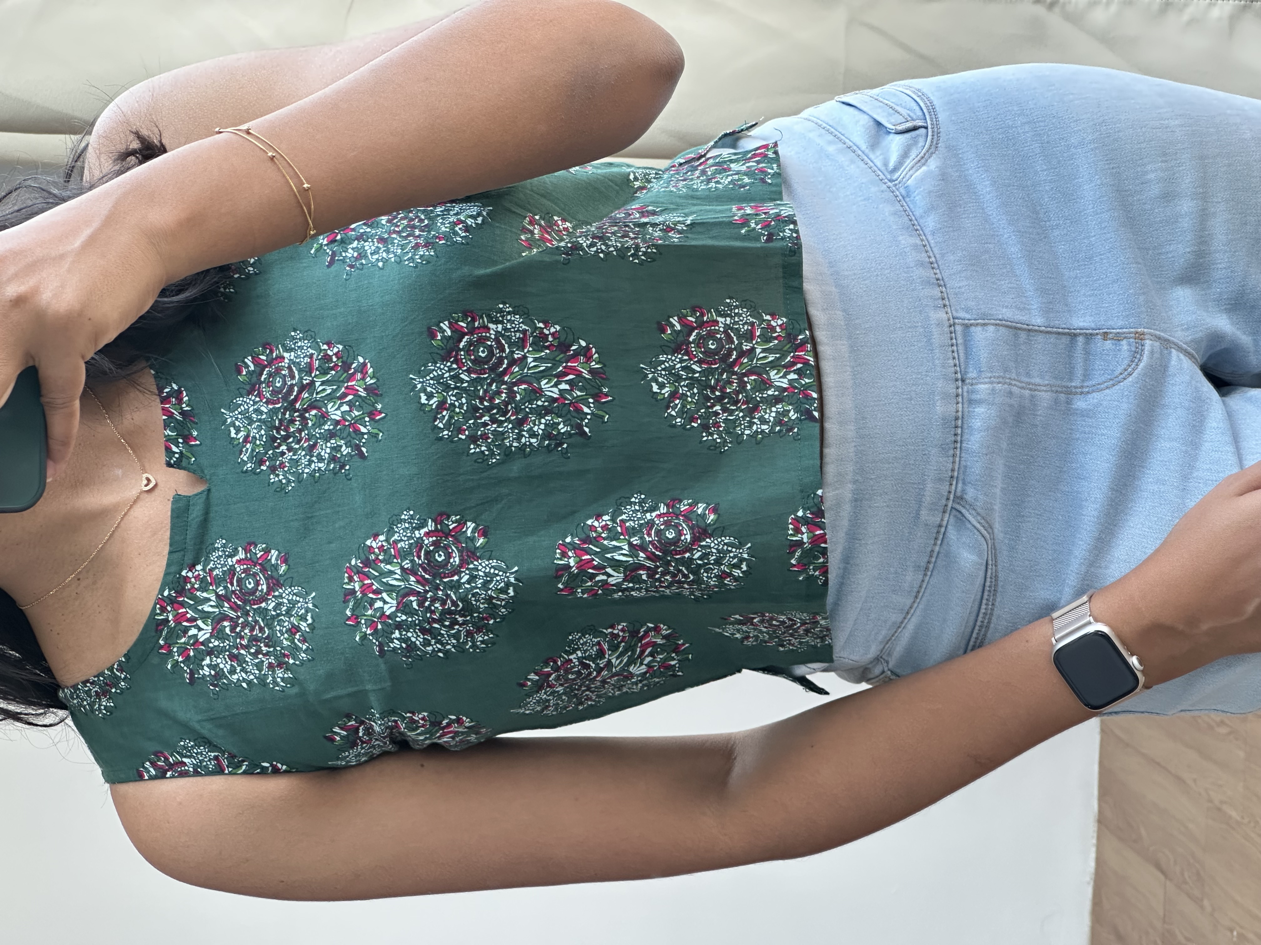 Cotton Crop Top (Light Green)