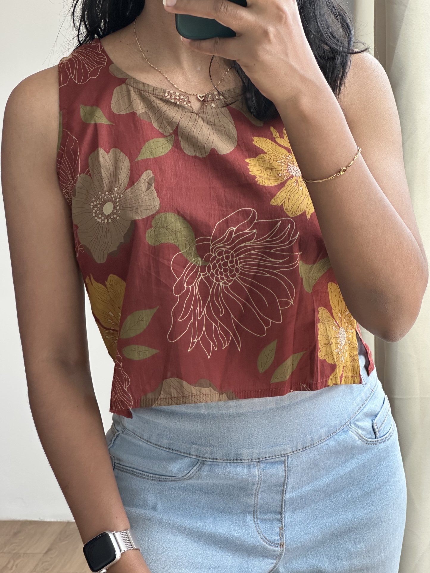 Cotton Crop Top (Brown)