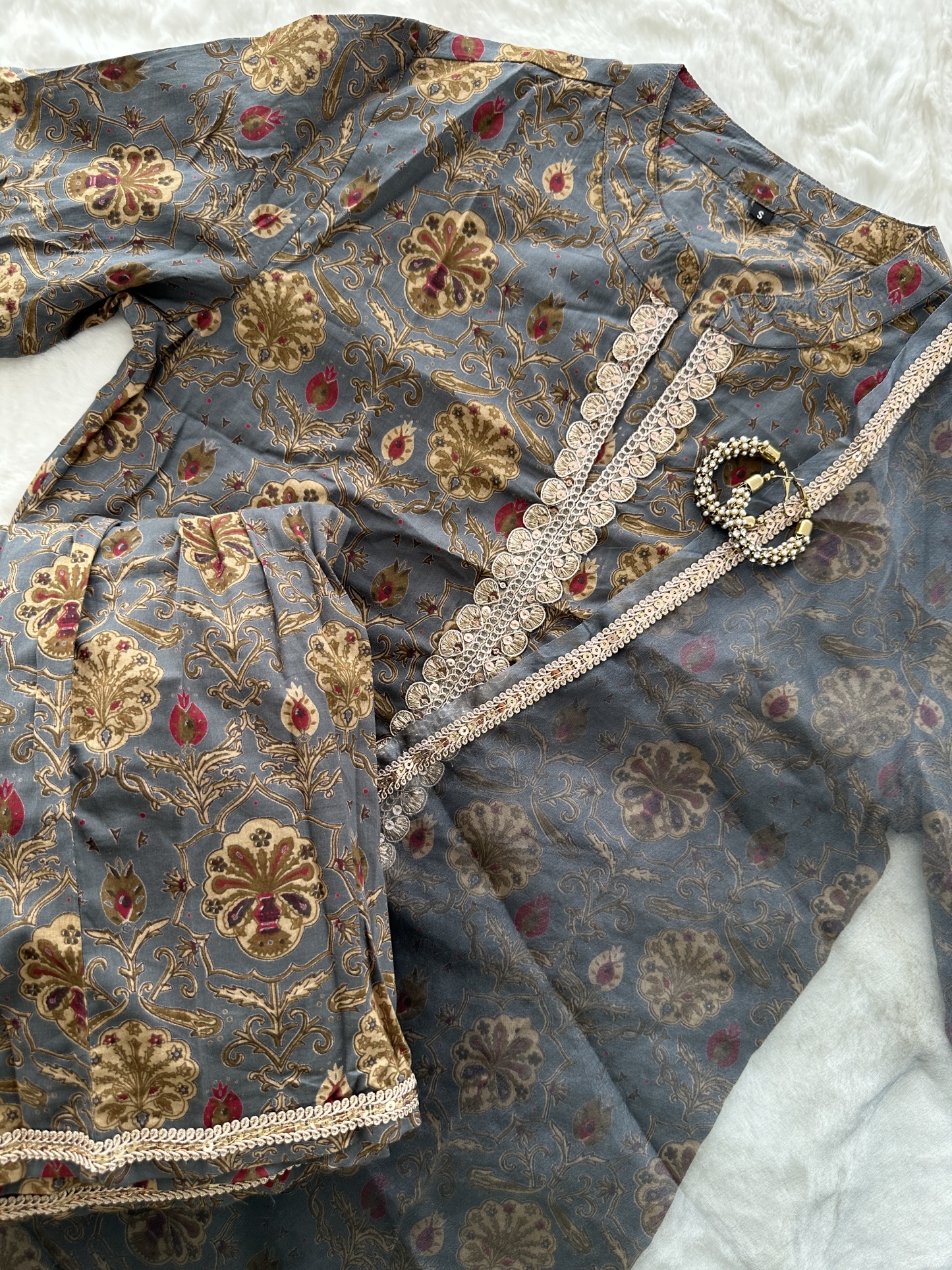 Premium Cotton Sharara Kurta Set