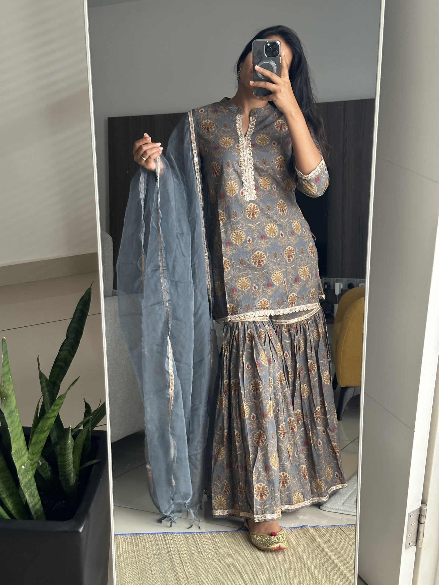 Premium Cotton Sharara Kurta Set