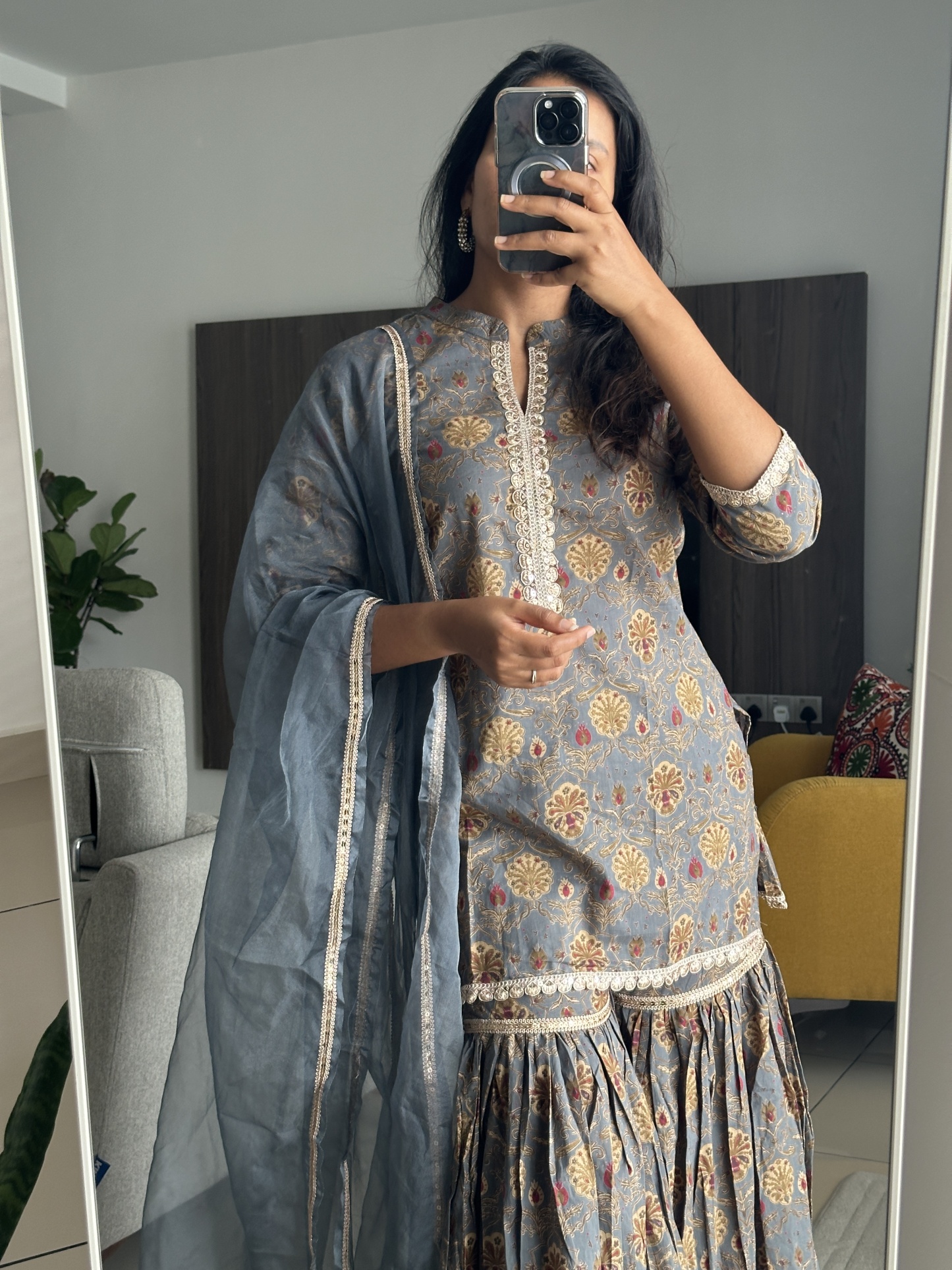Premium Cotton Sharara Kurta Set