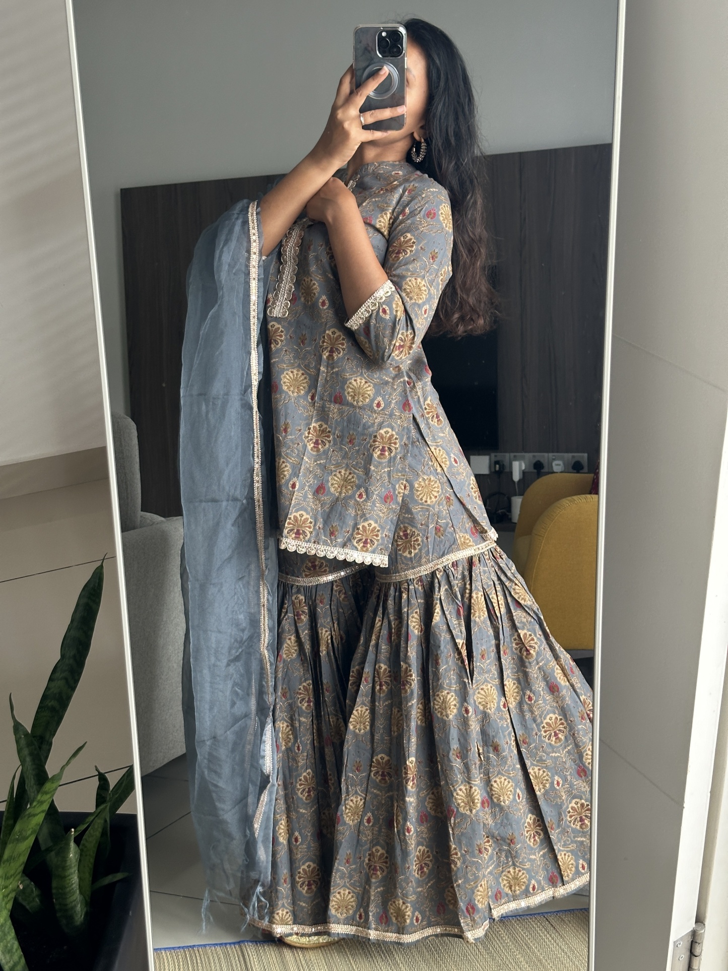 Premium Cotton Sharara Kurta Set