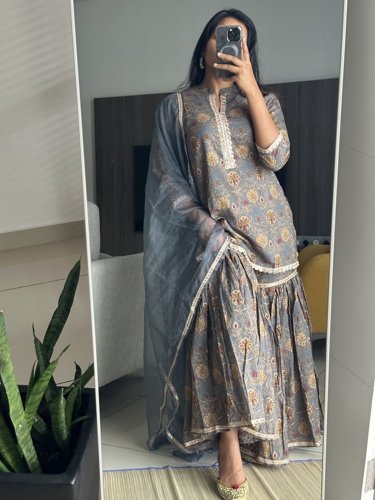 Premium Cotton Sharara Kurta Set