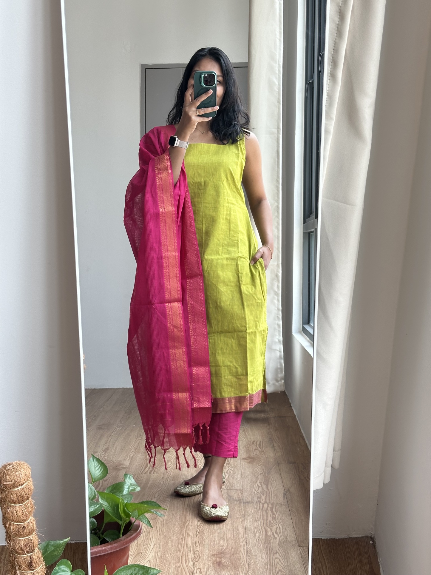 Mangalagiri Cotton Suit