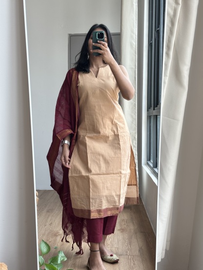 Mangalagiri Cotton Suit