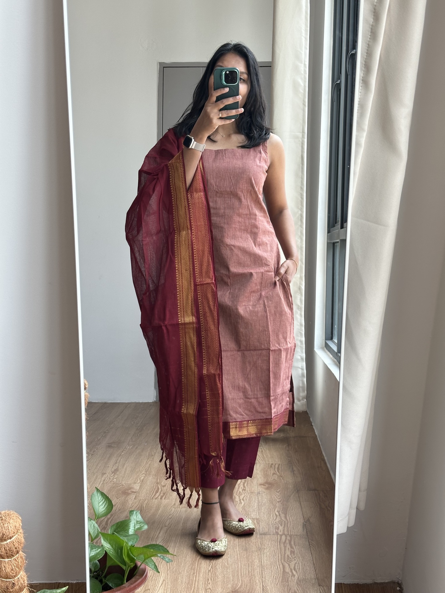 Mangalagiri Cotton Suit