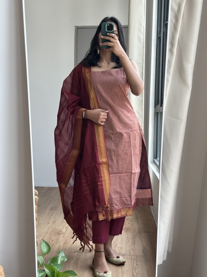 Mangalagiri Cotton Suit