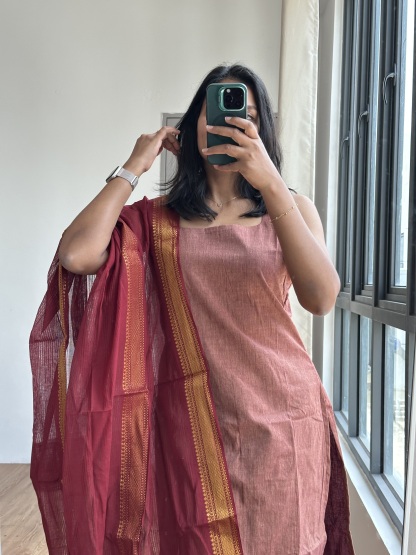 Mangalagiri Cotton Suit