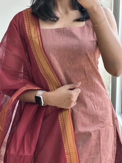 Mangalagiri Cotton Suit