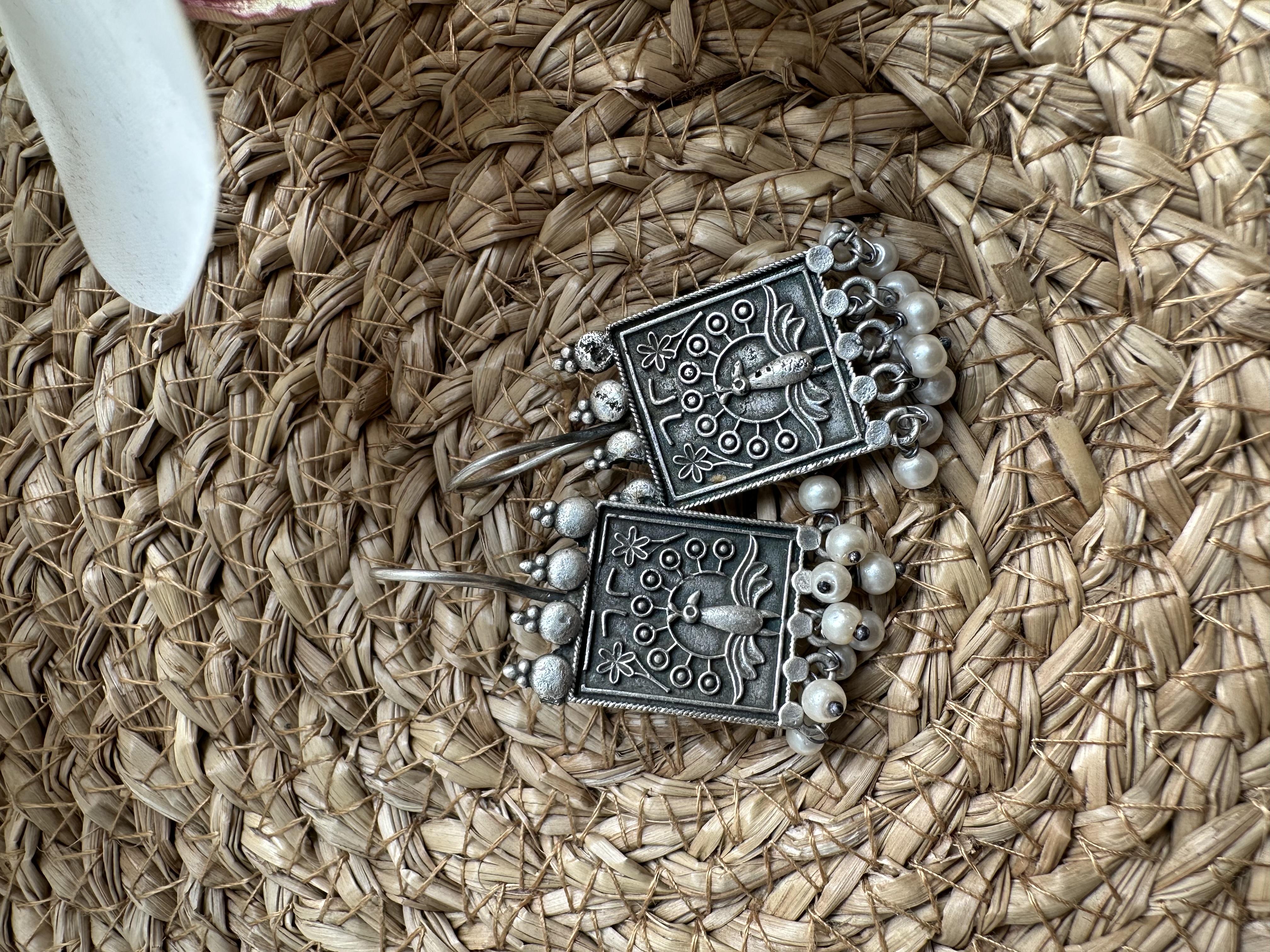 Oxidised Earring