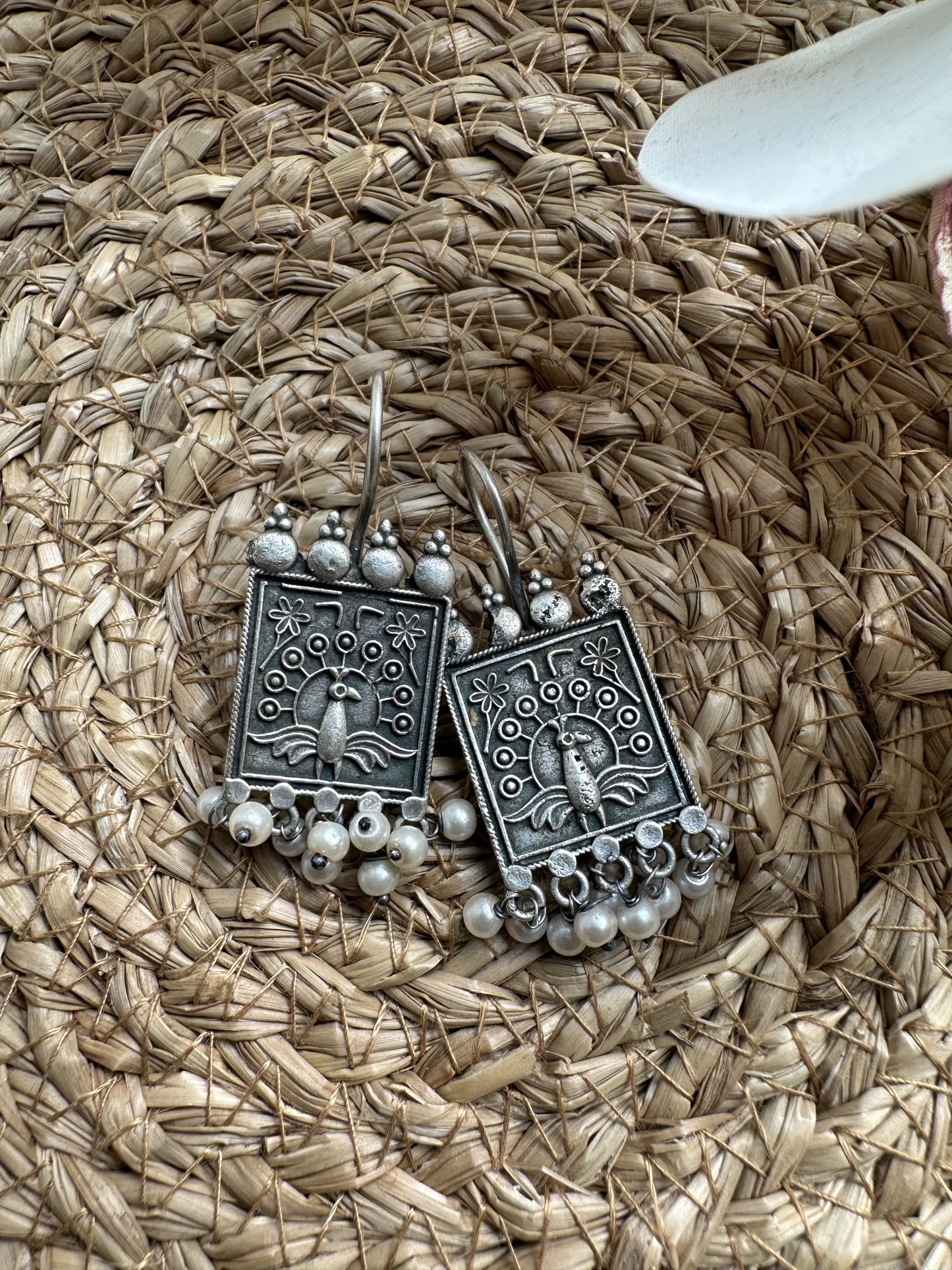 Oxidised Earring