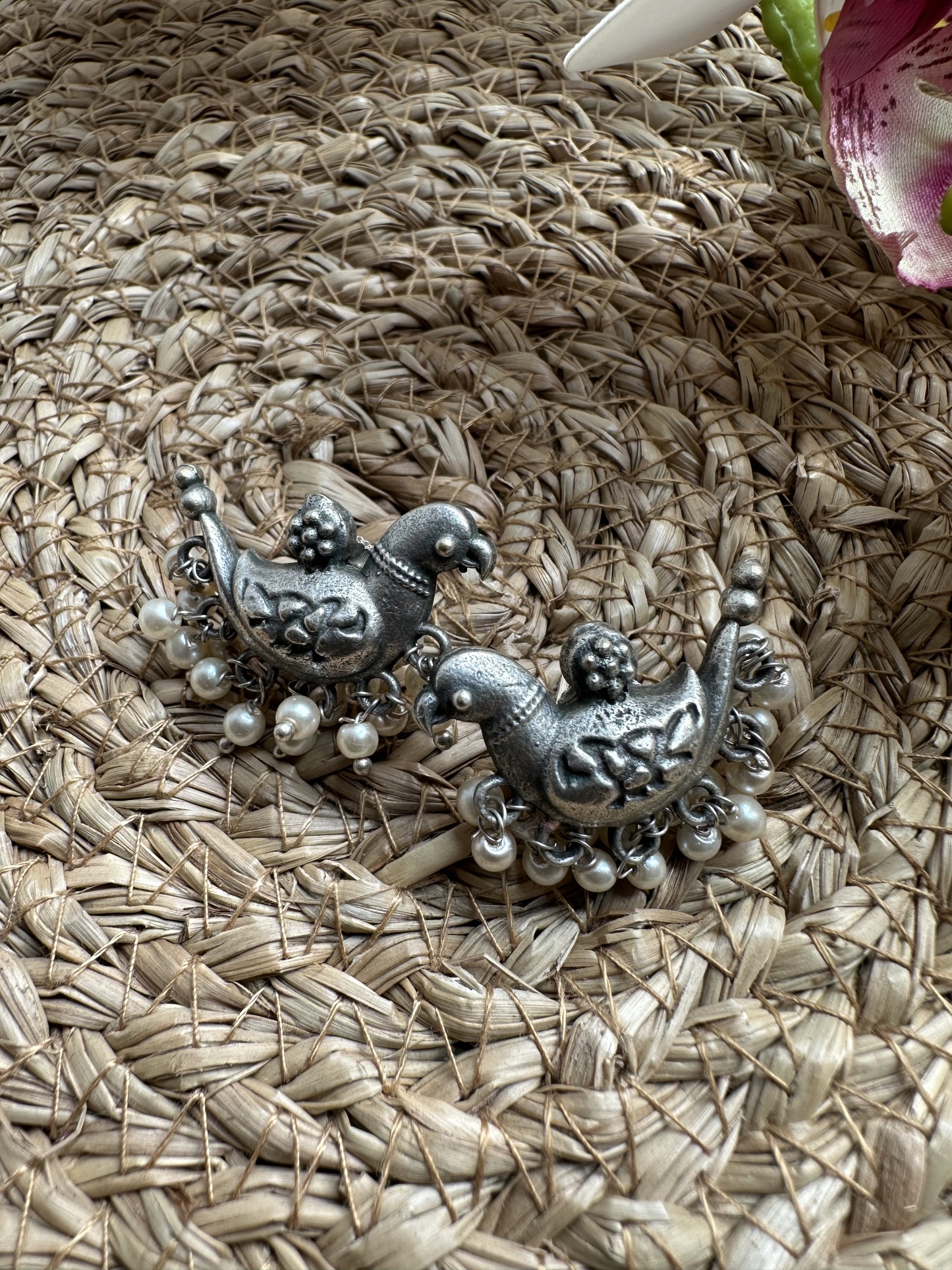 Oxidised Earring
