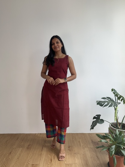 Madras Check Coord Set