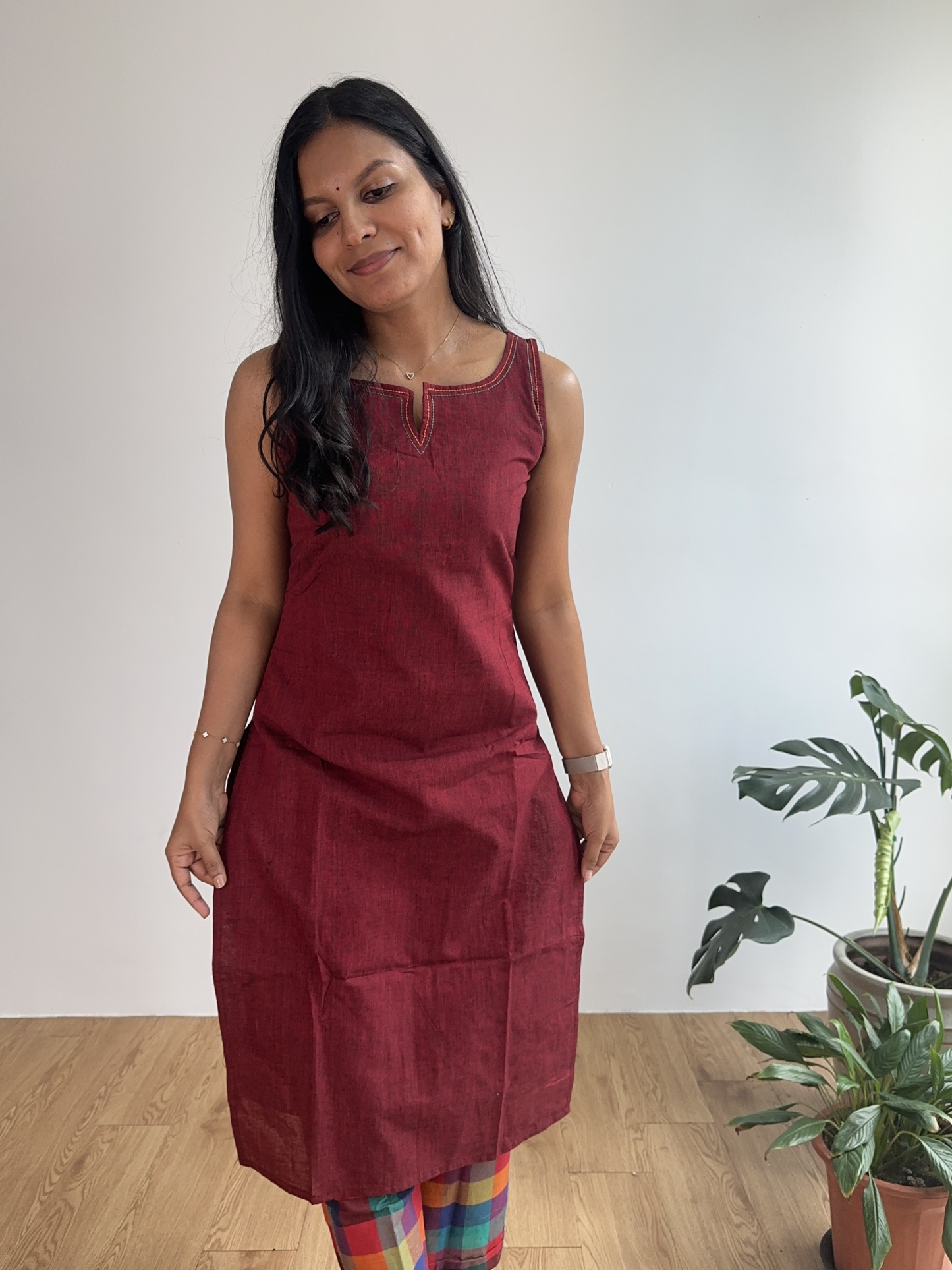 Madras Check Coord Set