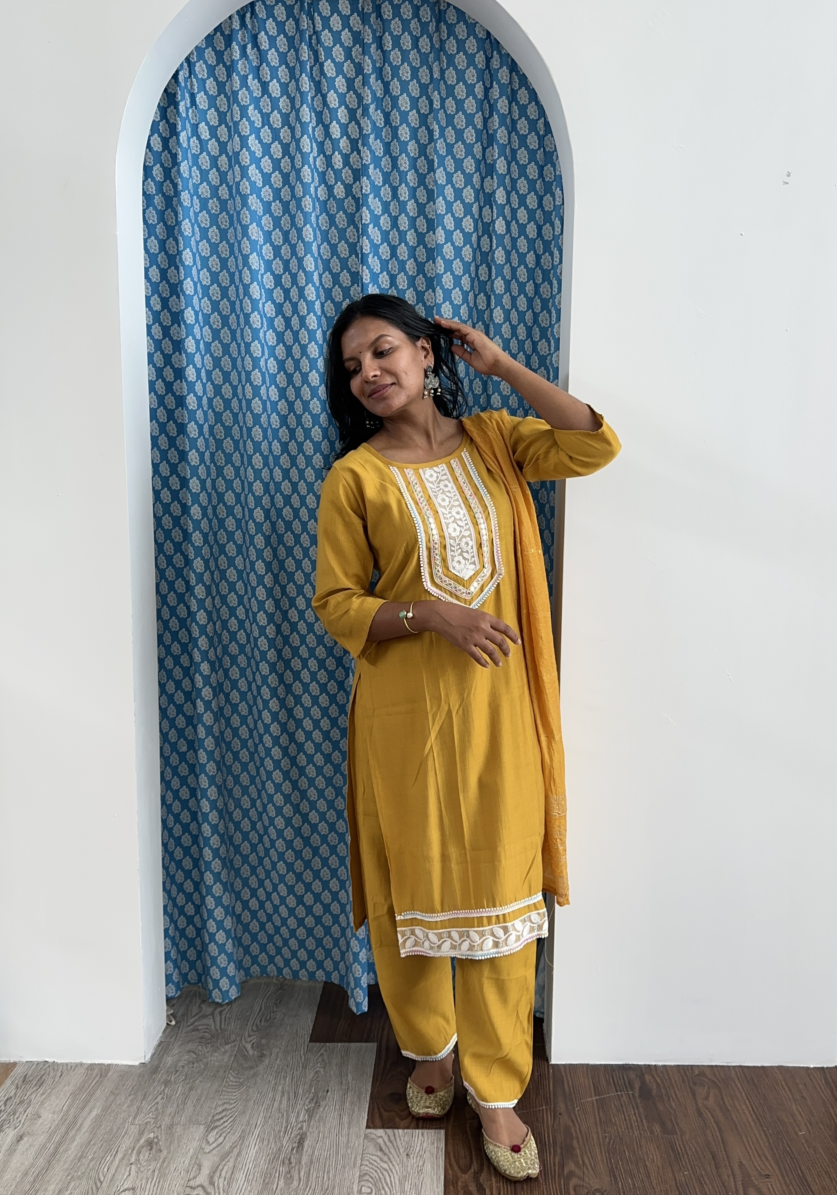 Poly Silk Kurta Set