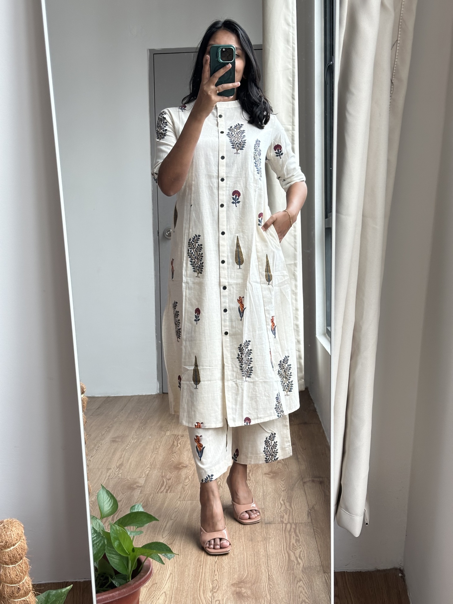 Flex Cotton A Line Coord Set