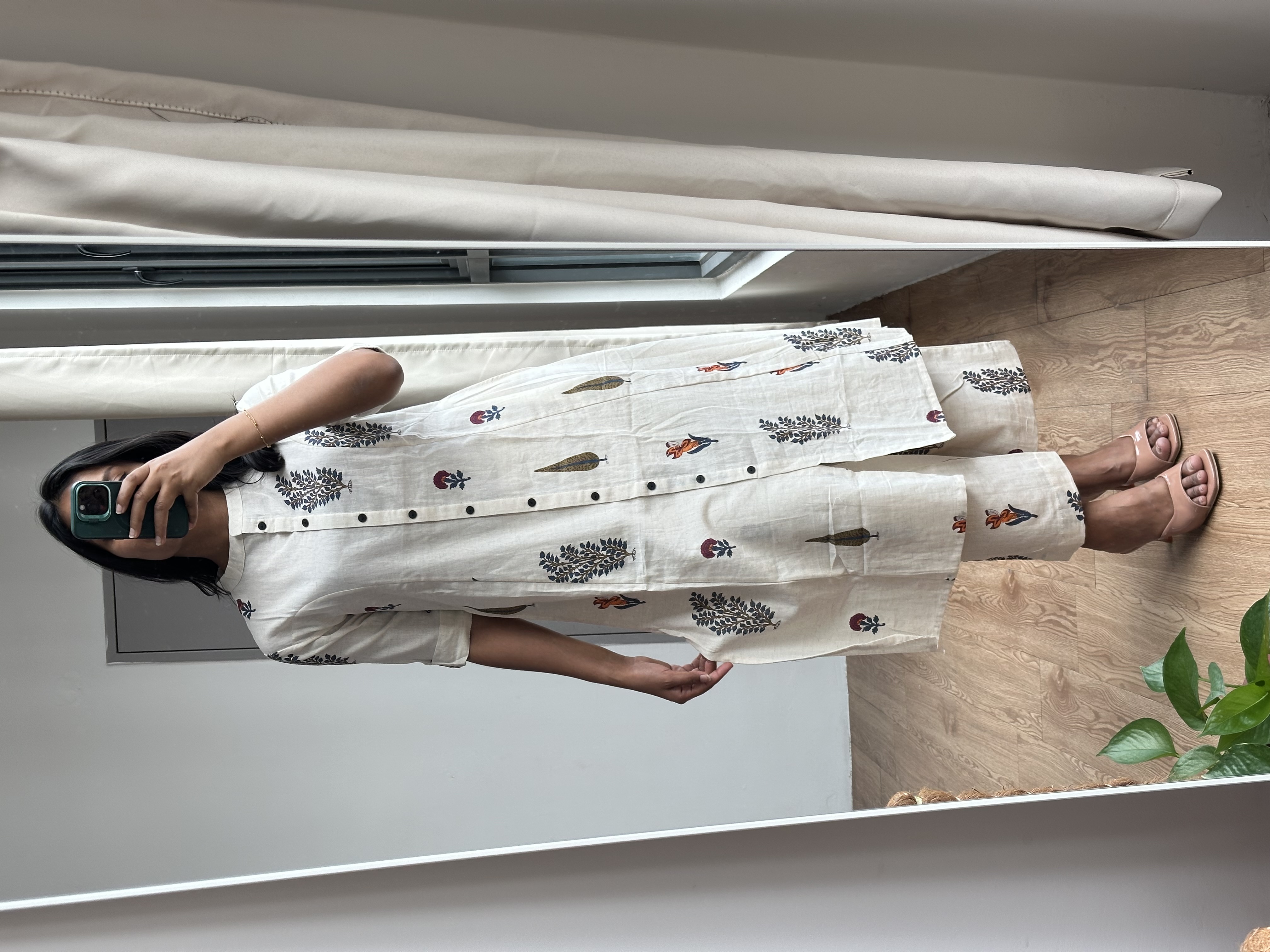 Flex Cotton A Line Coord Set