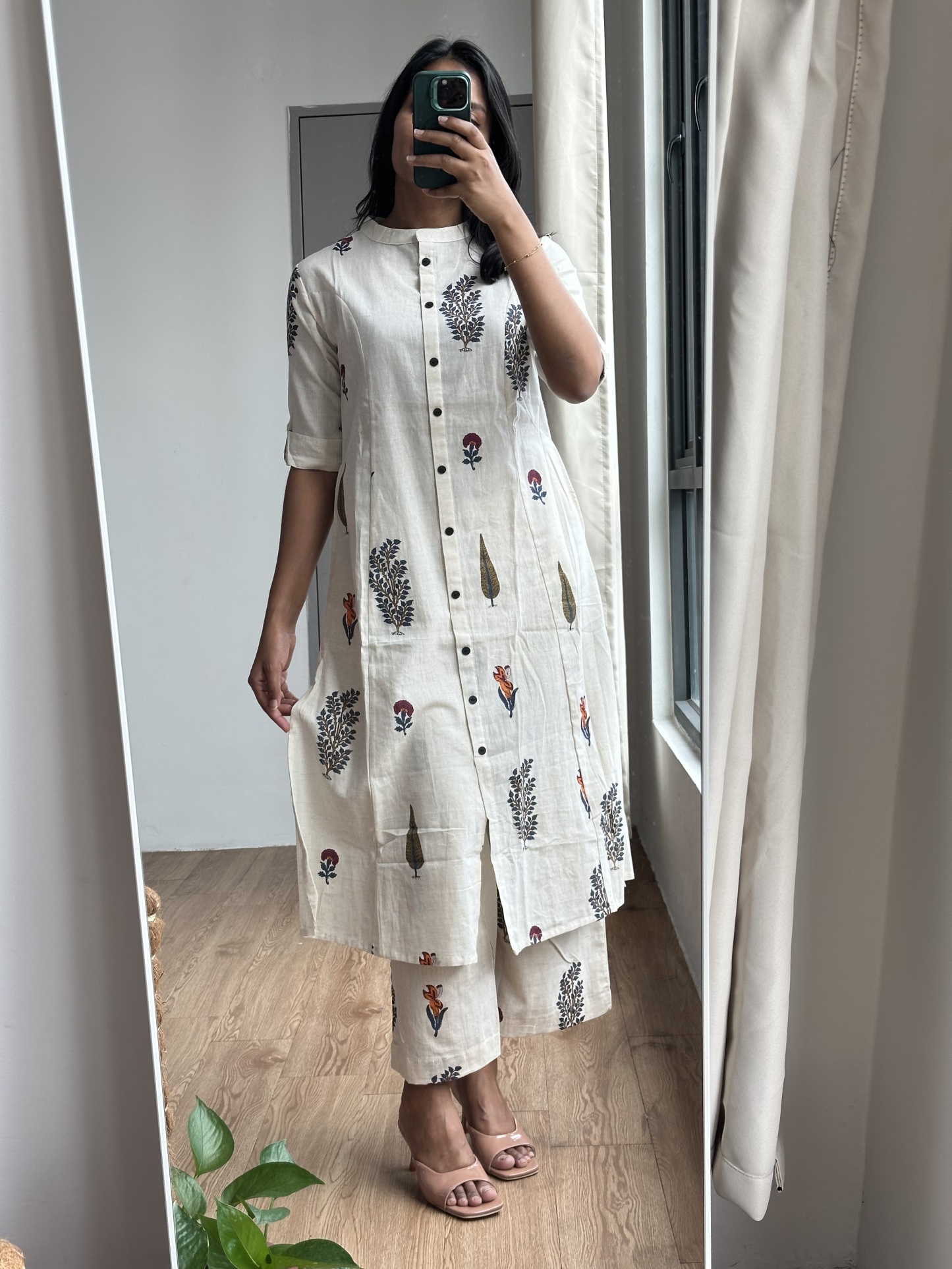 Flex Cotton A Line Coord Set