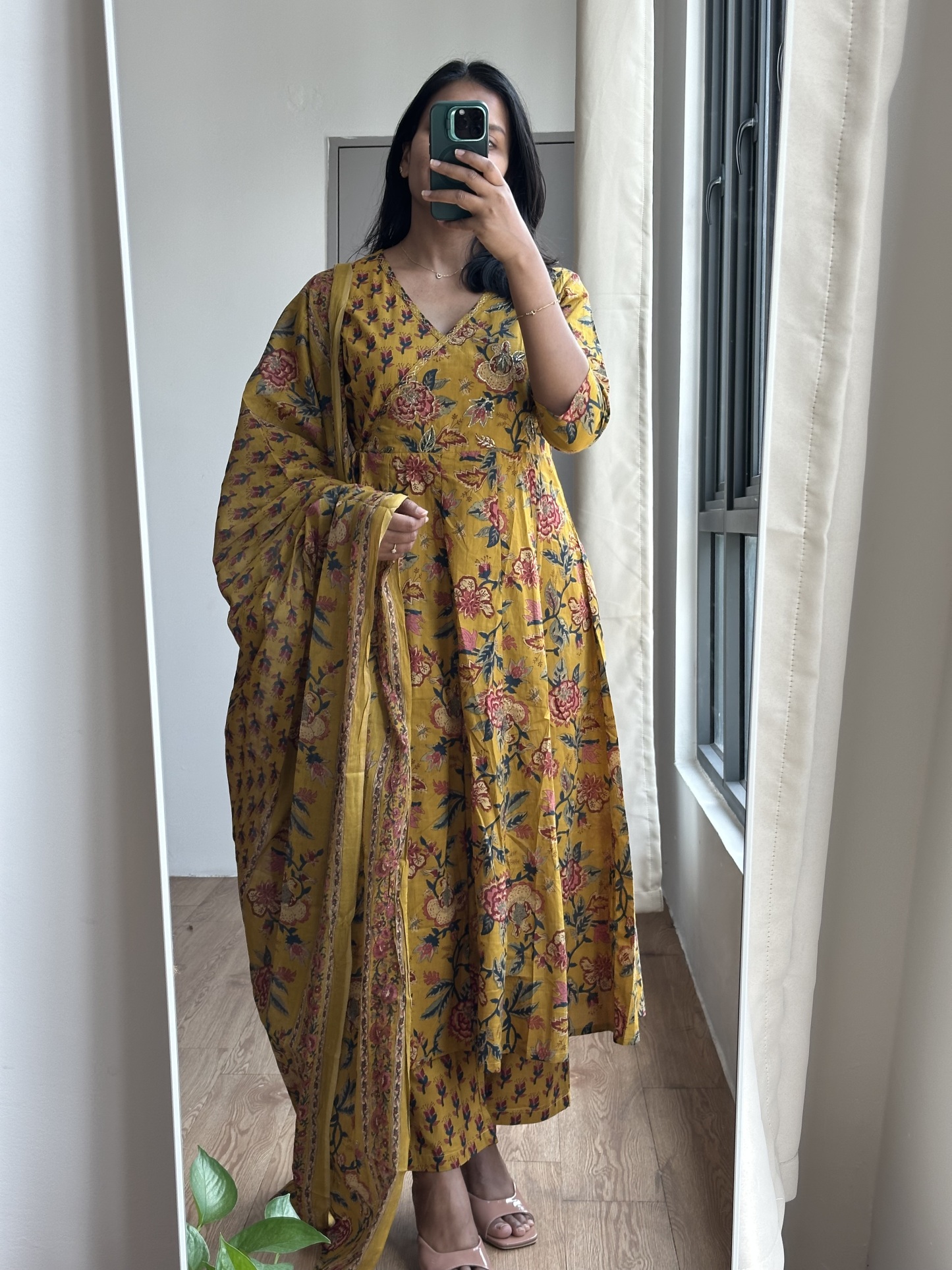 Cotton Anarkali Kurta Set