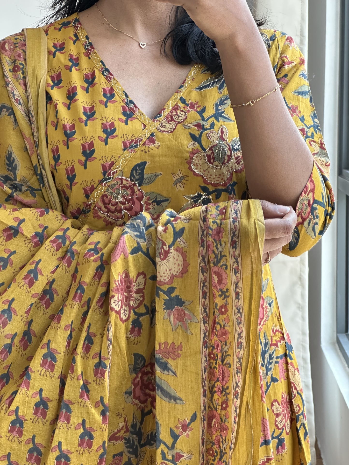 Cotton Anarkali Kurta Set