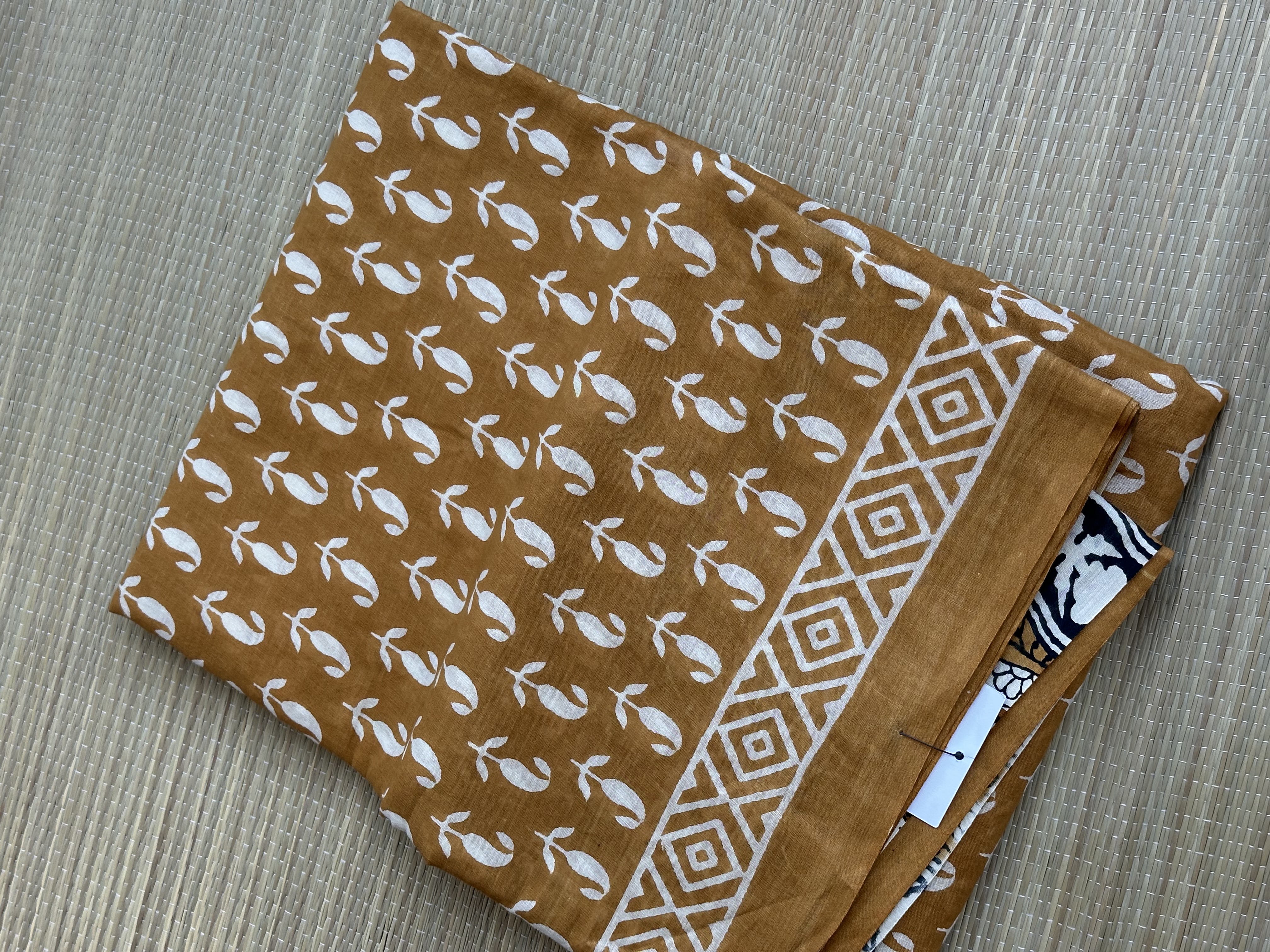 Cotton Handblock Saree (1)