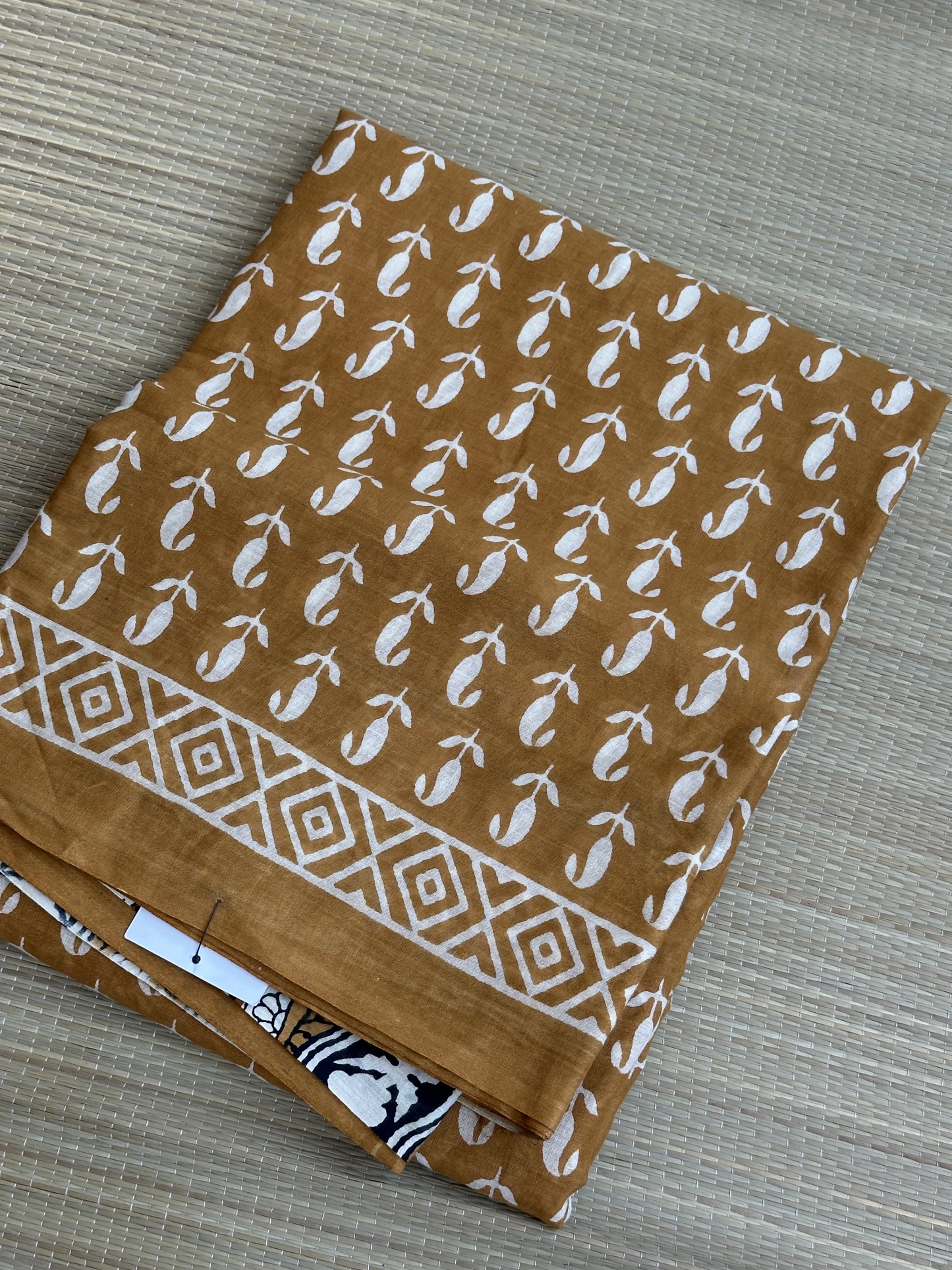 Cotton Handblock Saree (1)