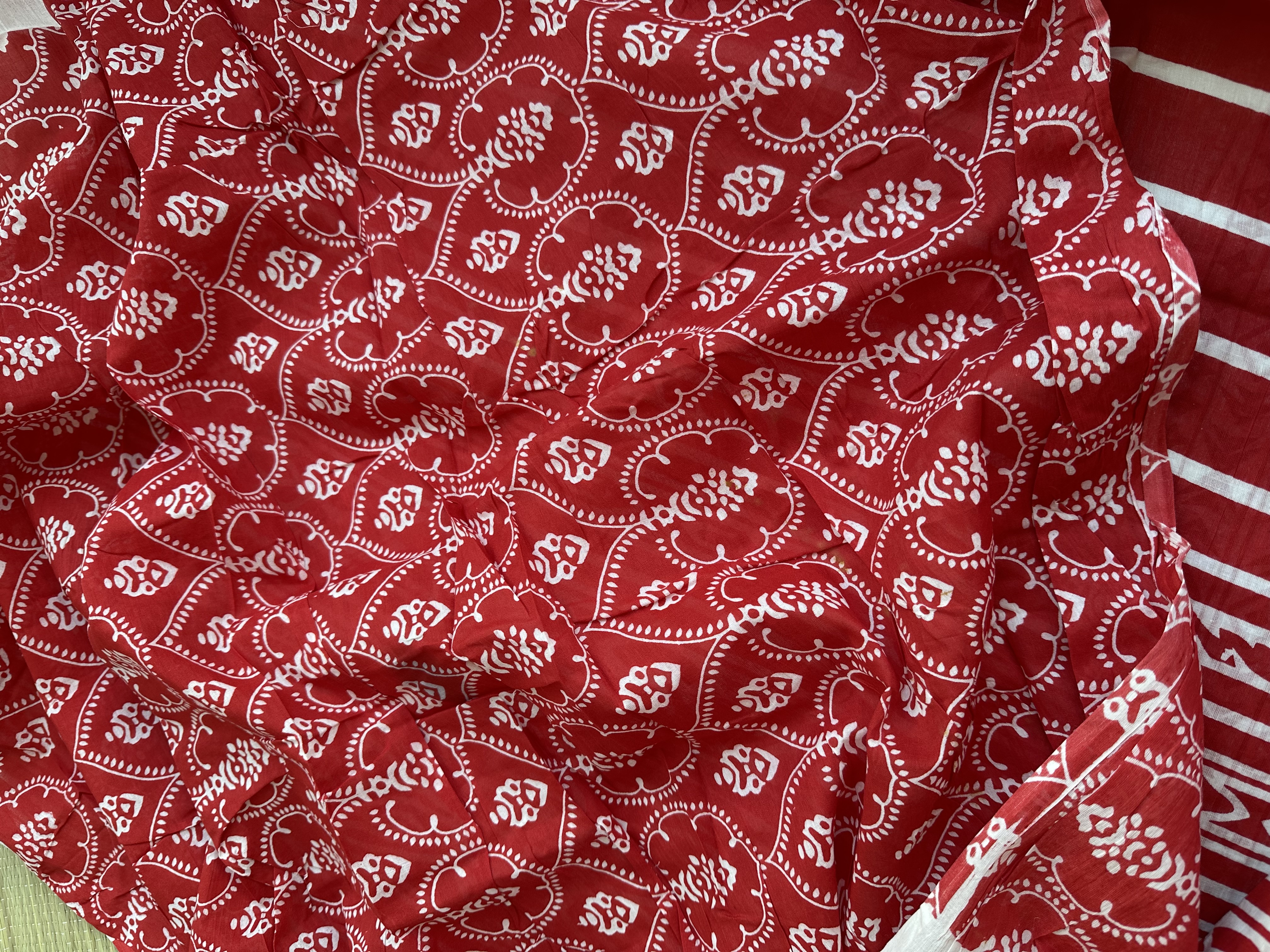 Cotton Handblock Saree (3)